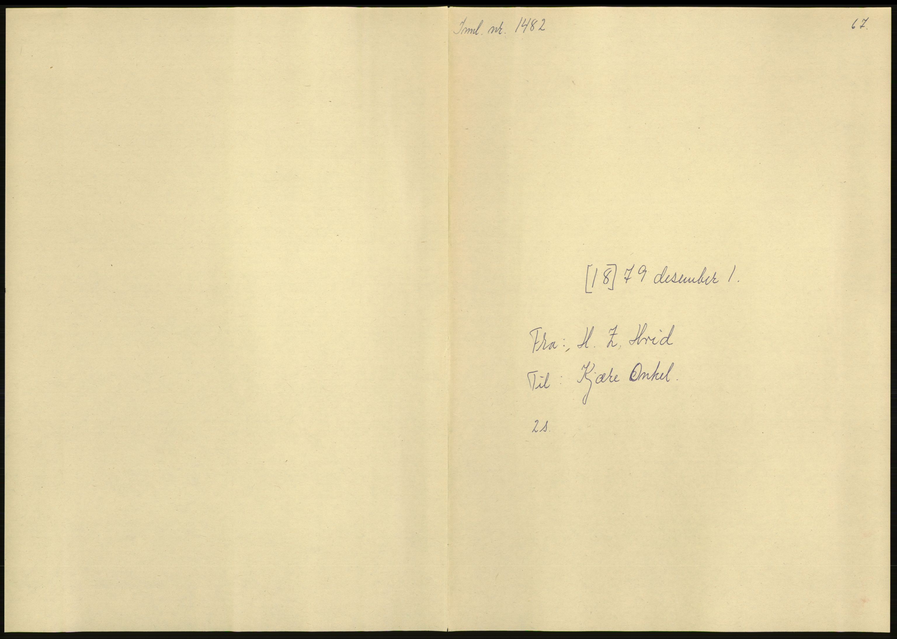 Samlinger til kildeutgivelse, Amerikabrevene, AV/RA-EA-4057/F/L0036: Innlån fra Nordland: Kjerringøyarkivet, 1838-1914, p. 297