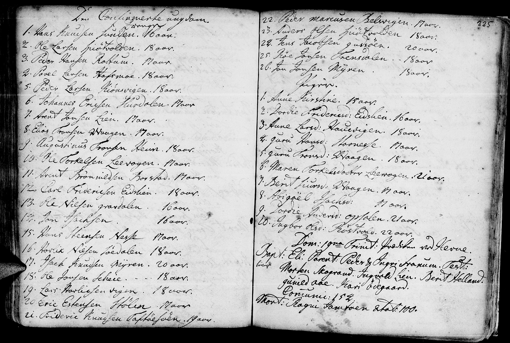 Ministerialprotokoller, klokkerbøker og fødselsregistre - Sør-Trøndelag, SAT/A-1456/630/L0488: Parish register (official) no. 630A01, 1717-1756, p. 224-225