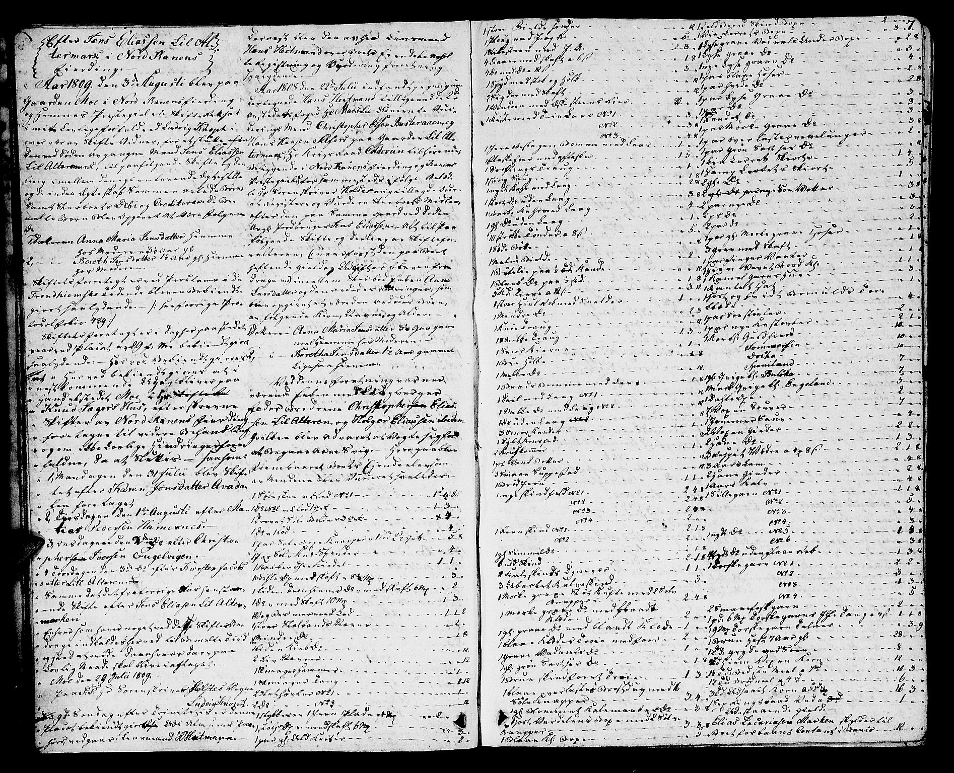 Helgeland sorenskriveri, AV/SAT-A-0004/3/3A/L0082: Skifteprotokoll 27, 1809-1811, p. 6b-7a
