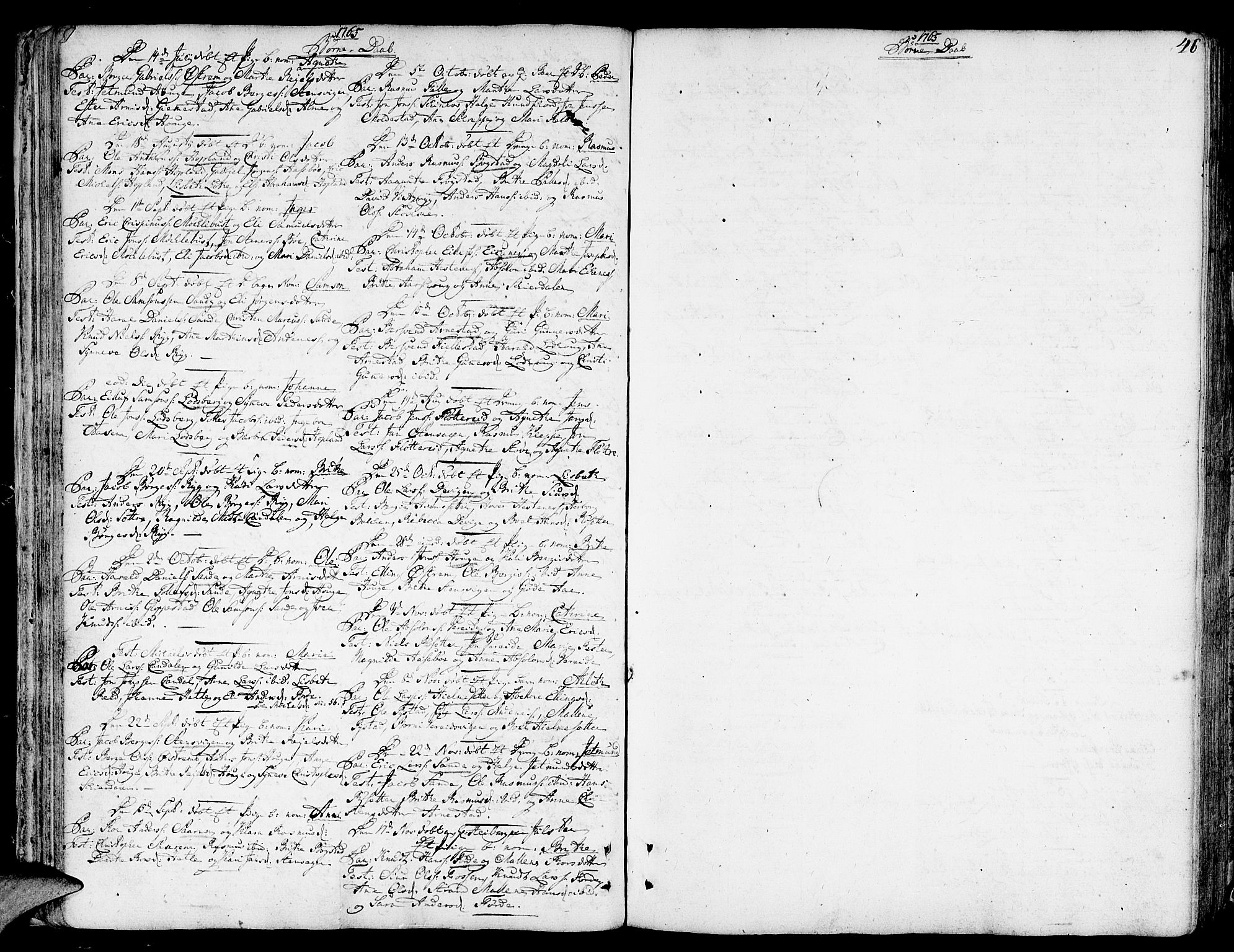 Gloppen sokneprestembete, AV/SAB-A-80101/H/Haa/Haaa/L0004: Parish register (official) no. A 4, 1758-1784, p. 46