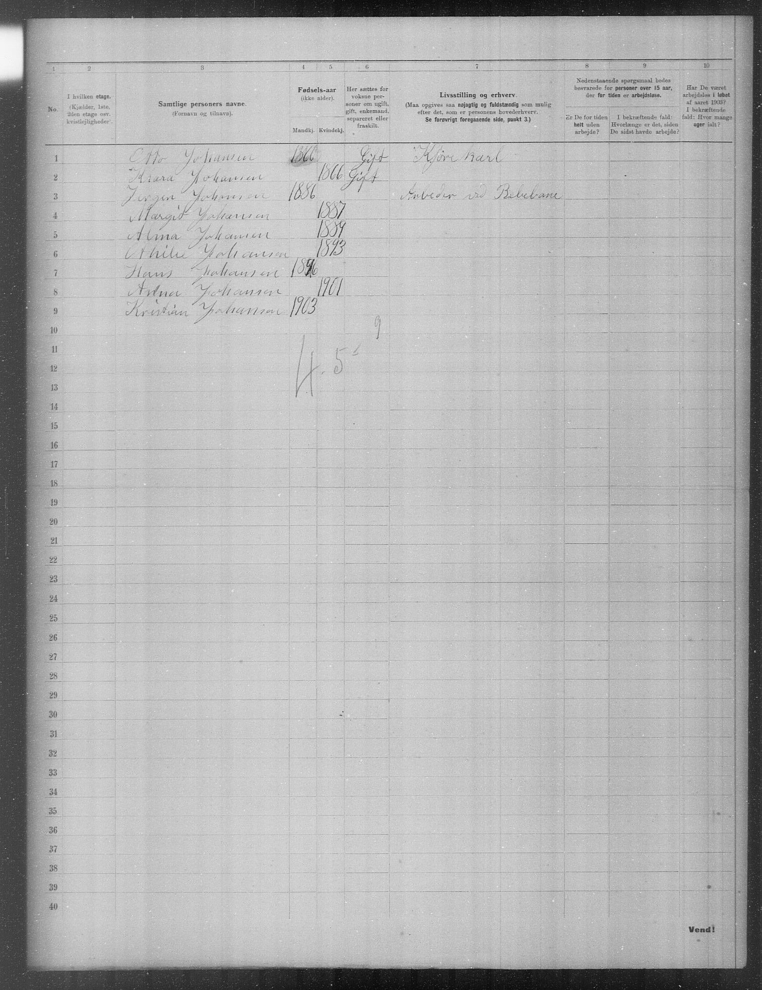 OBA, Municipal Census 1903 for Kristiania, 1903, p. 19381