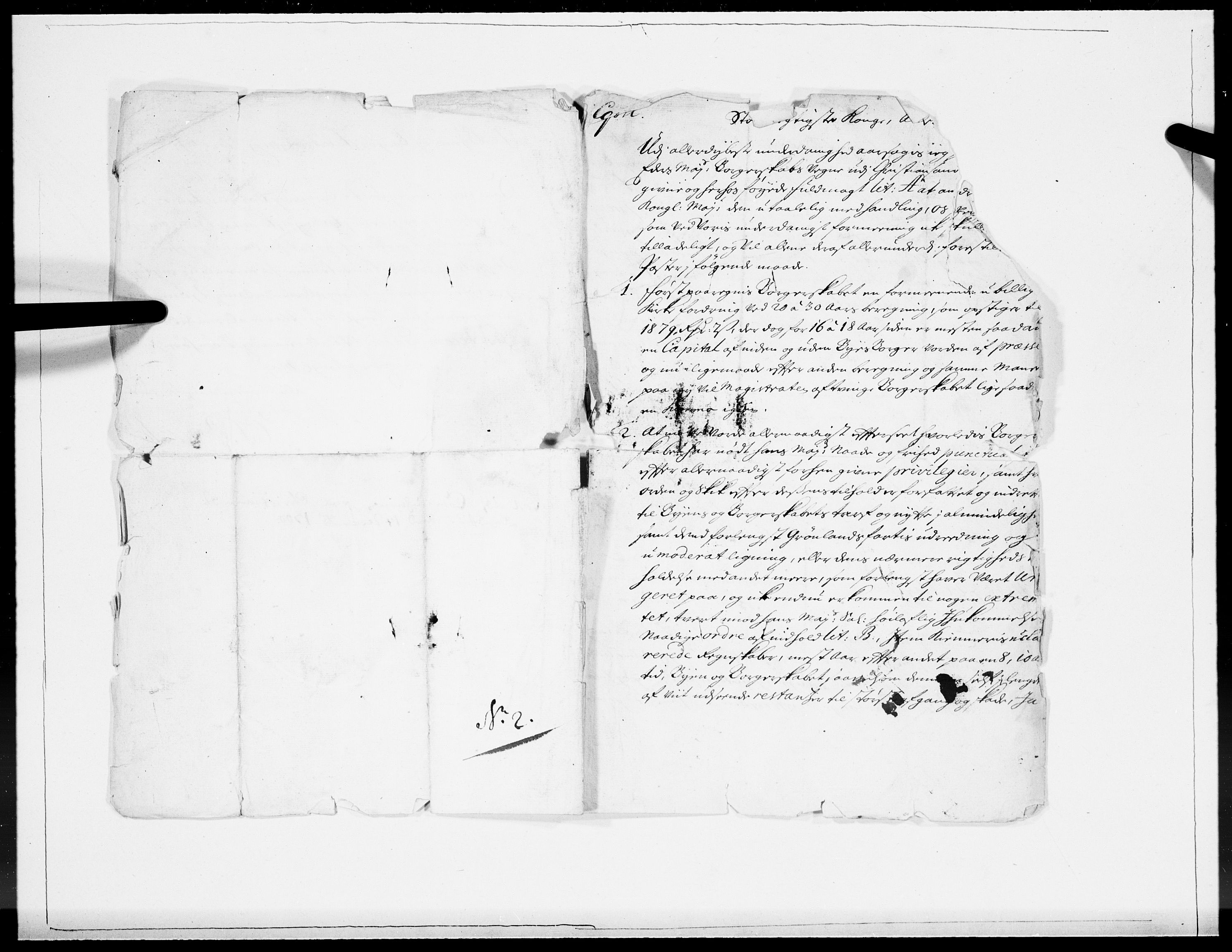 Danske Kanselli 1572-1799, AV/RA-EA-3023/F/Fc/Fcc/Fcca/L0056: Norske innlegg 1572-1799, Kommisjonssak, borgerskap mot magistrat, 1704, p. 13