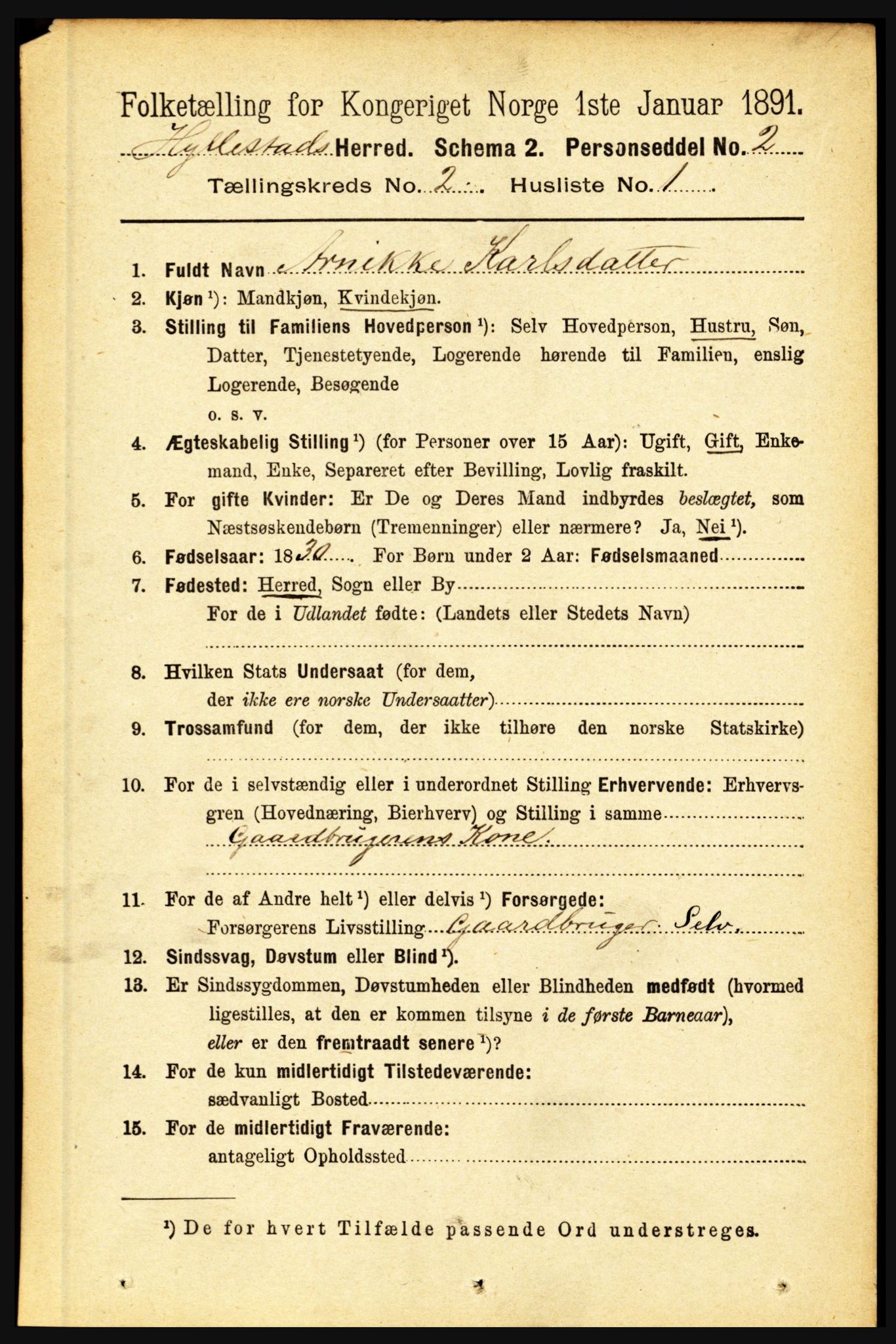 RA, 1891 census for 1413 Hyllestad, 1891, p. 151