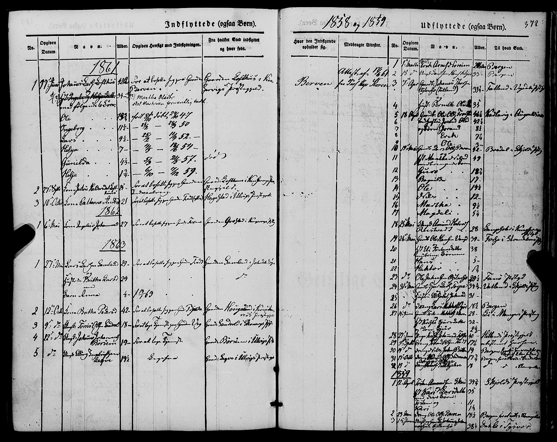 Kvam sokneprestembete, AV/SAB-A-76201/H/Haa: Parish register (official) no. A 8, 1844-1863, p. 372