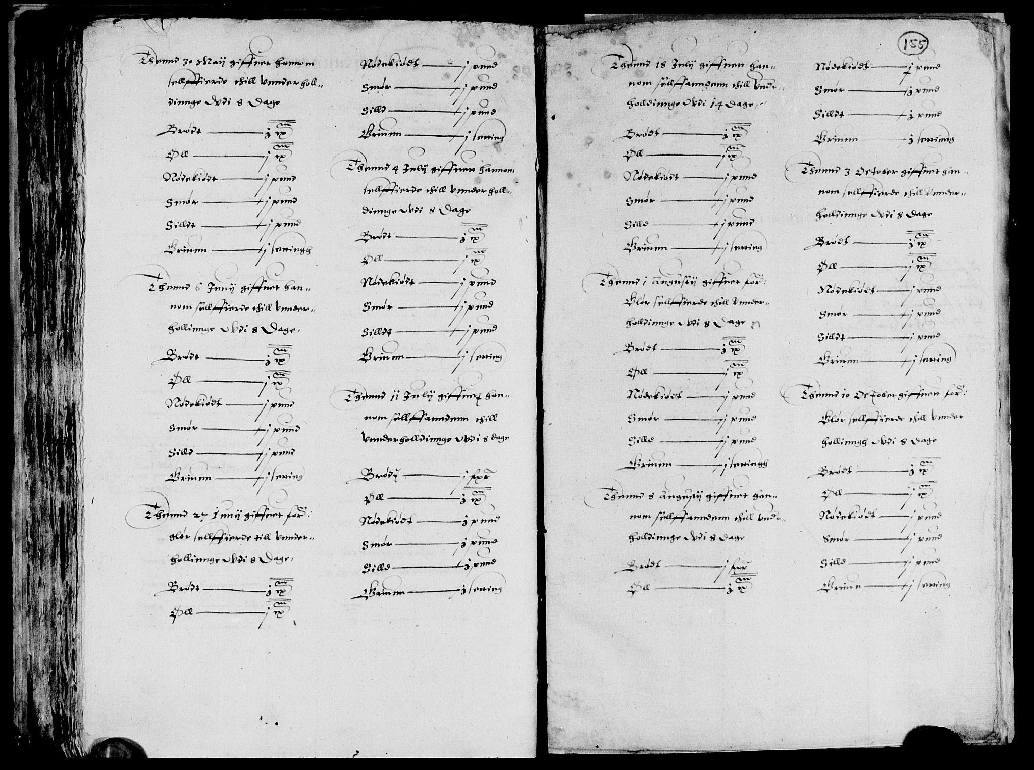 Rentekammeret inntil 1814, Reviderte regnskaper, Lensregnskaper, AV/RA-EA-5023/R/Rb/Rbp/L0001: Bratsberg len, 1585-1600