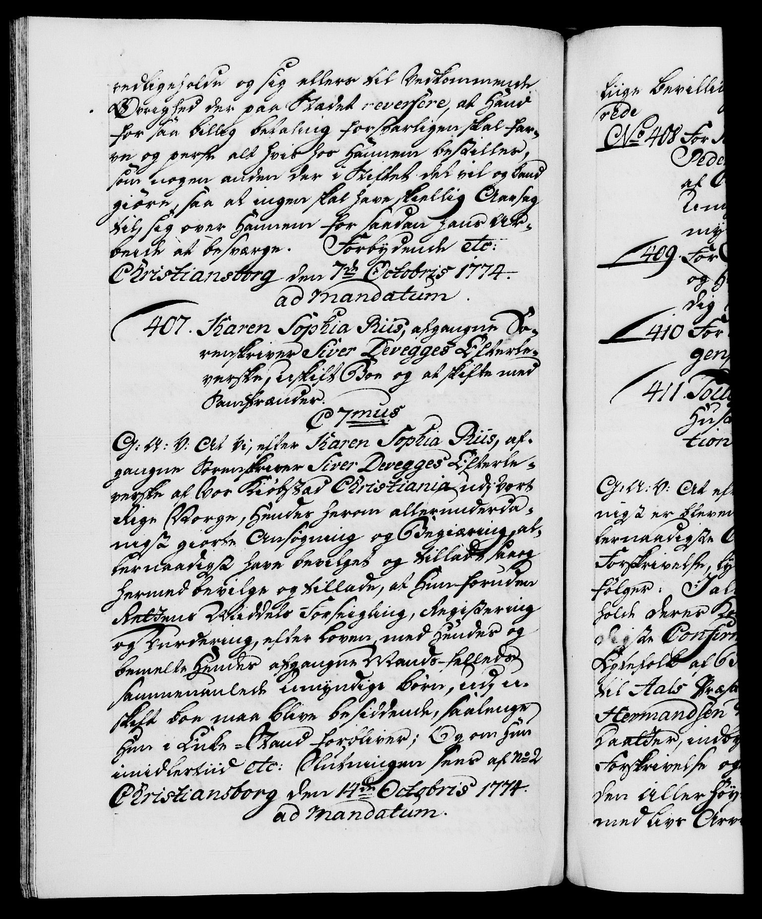 Danske Kanselli 1572-1799, AV/RA-EA-3023/F/Fc/Fca/Fcaa/L0046: Norske registre, 1773-1775, p. 566b