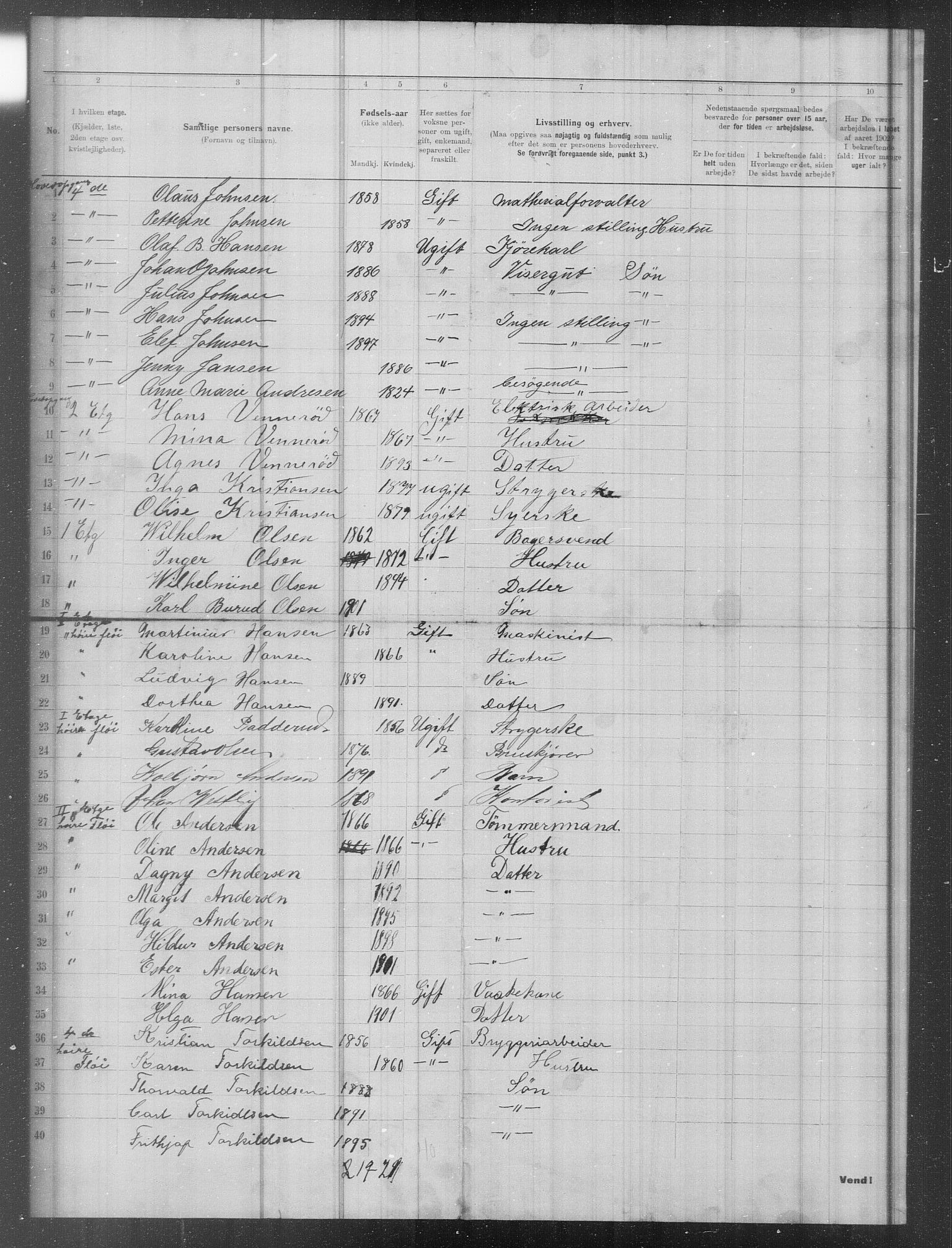 OBA, Municipal Census 1902 for Kristiania, 1902, p. 13299