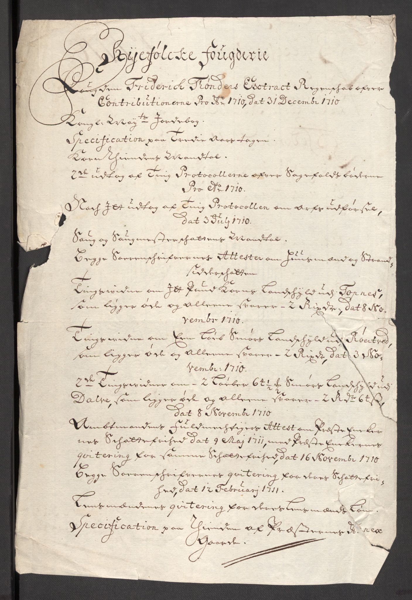 Rentekammeret inntil 1814, Reviderte regnskaper, Fogderegnskap, RA/EA-4092/R46/L2734: Fogderegnskap Jæren og Dalane, 1709-1710, p. 132