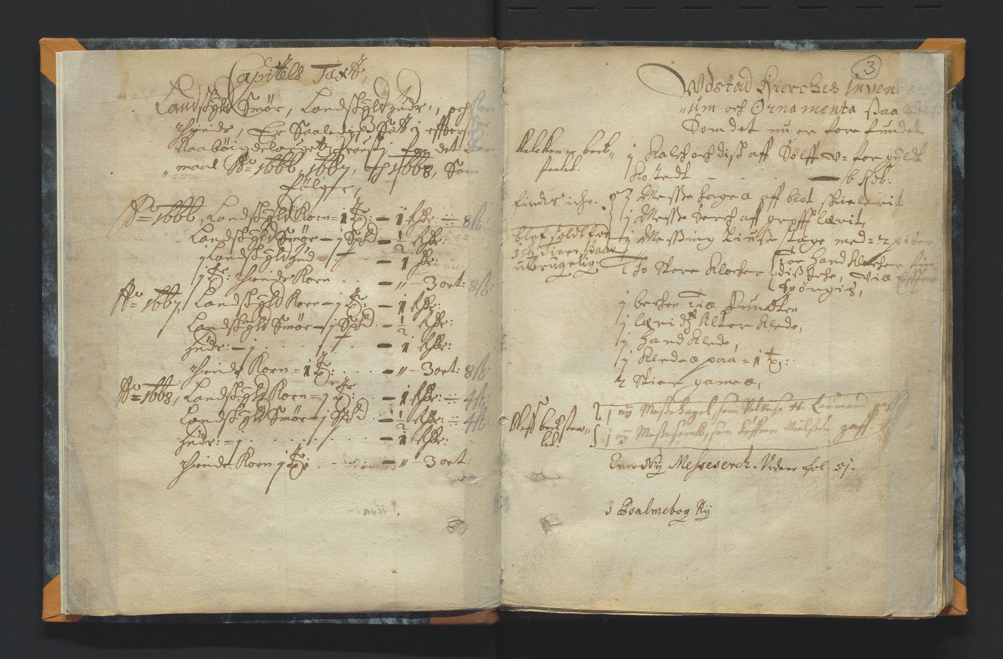 Biskopen i Kristiansand, AV/SAK-1113-0001/H/Ha/L0002: D-21 - Kirkestol Austad kirke i Bygland, 1661-1722, p. 2b-3a