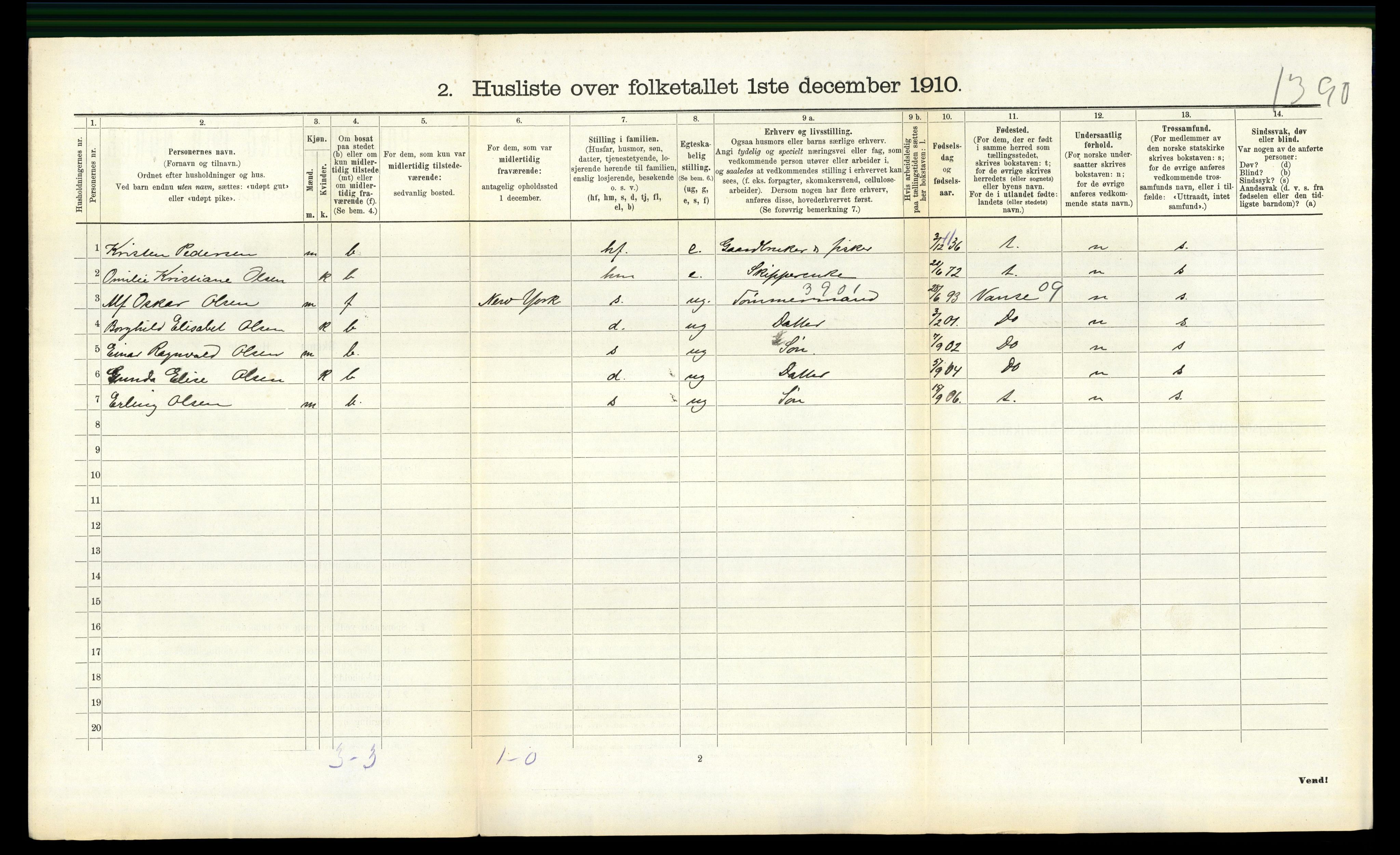 RA, 1910 census for Halse og Harkmark, 1910, p. 1113