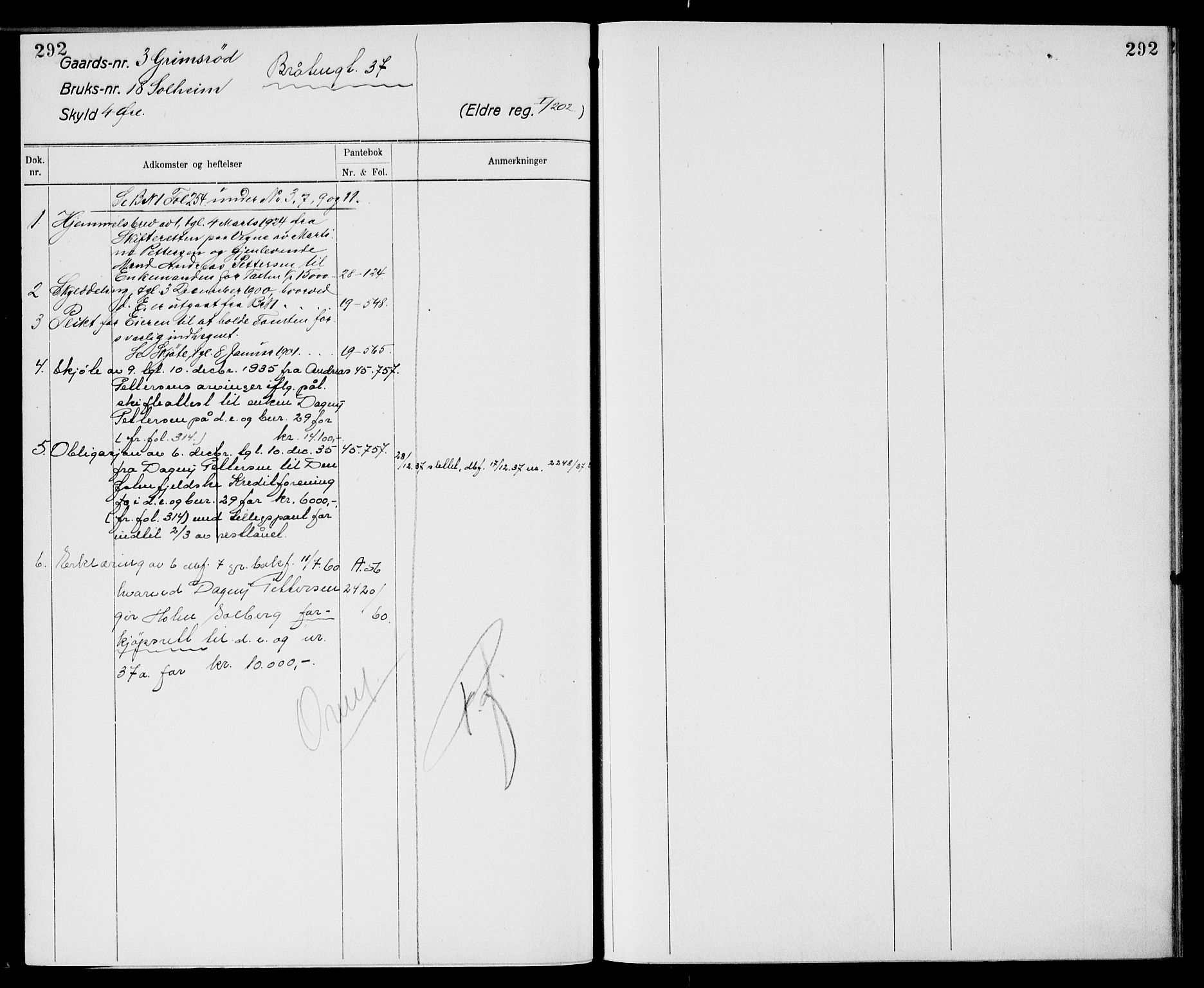 Moss sorenskriveri, AV/SAO-A-10168: Mortgage register no. XI 2, 1836-1960, p. 292