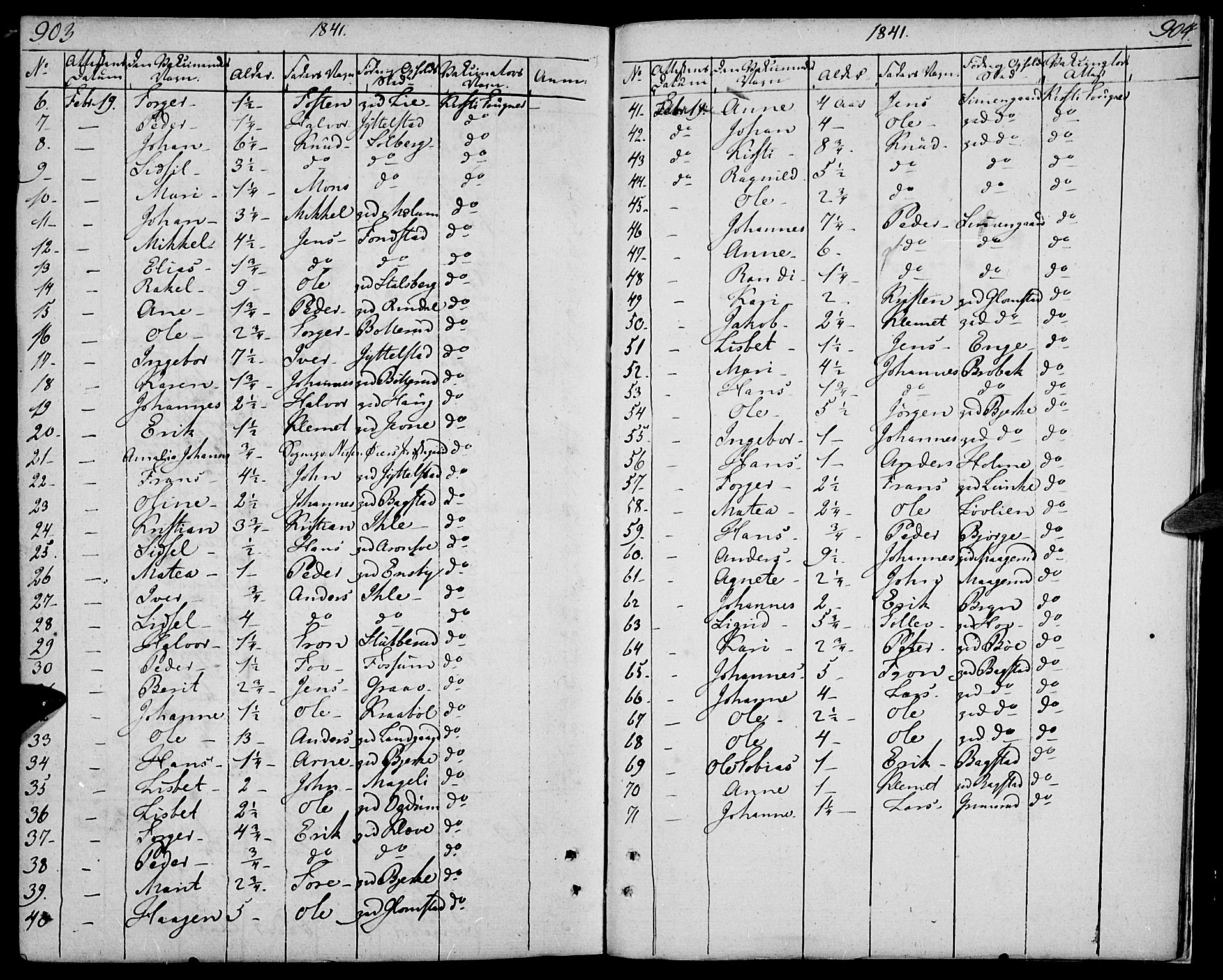 Øyer prestekontor, SAH/PREST-084/H/Ha/Haa/L0004: Parish register (official) no. 4, 1824-1841, p. 893-894