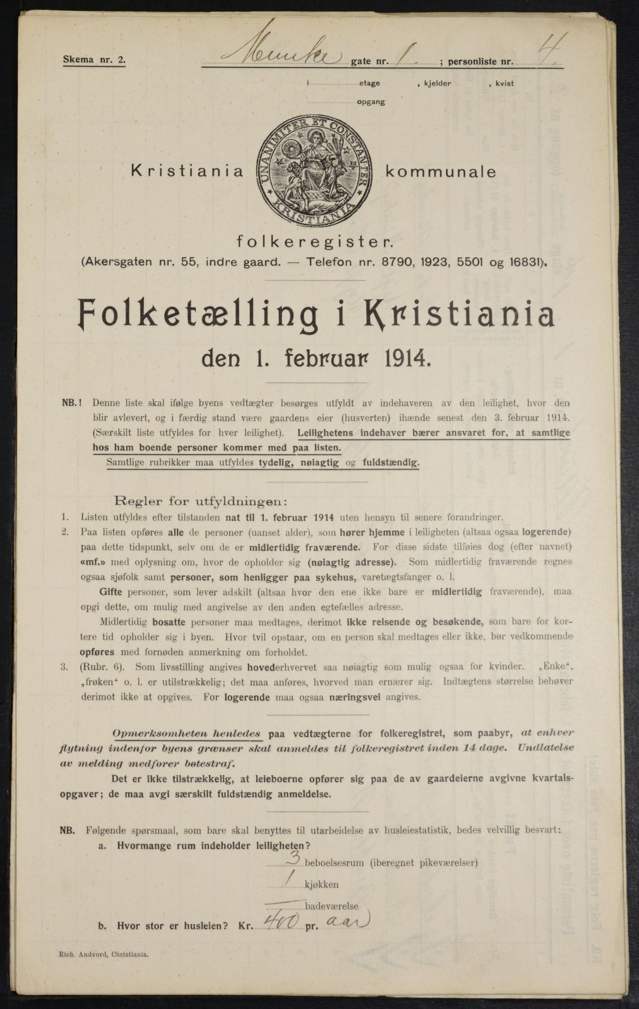 OBA, Municipal Census 1914 for Kristiania, 1914, p. 67931