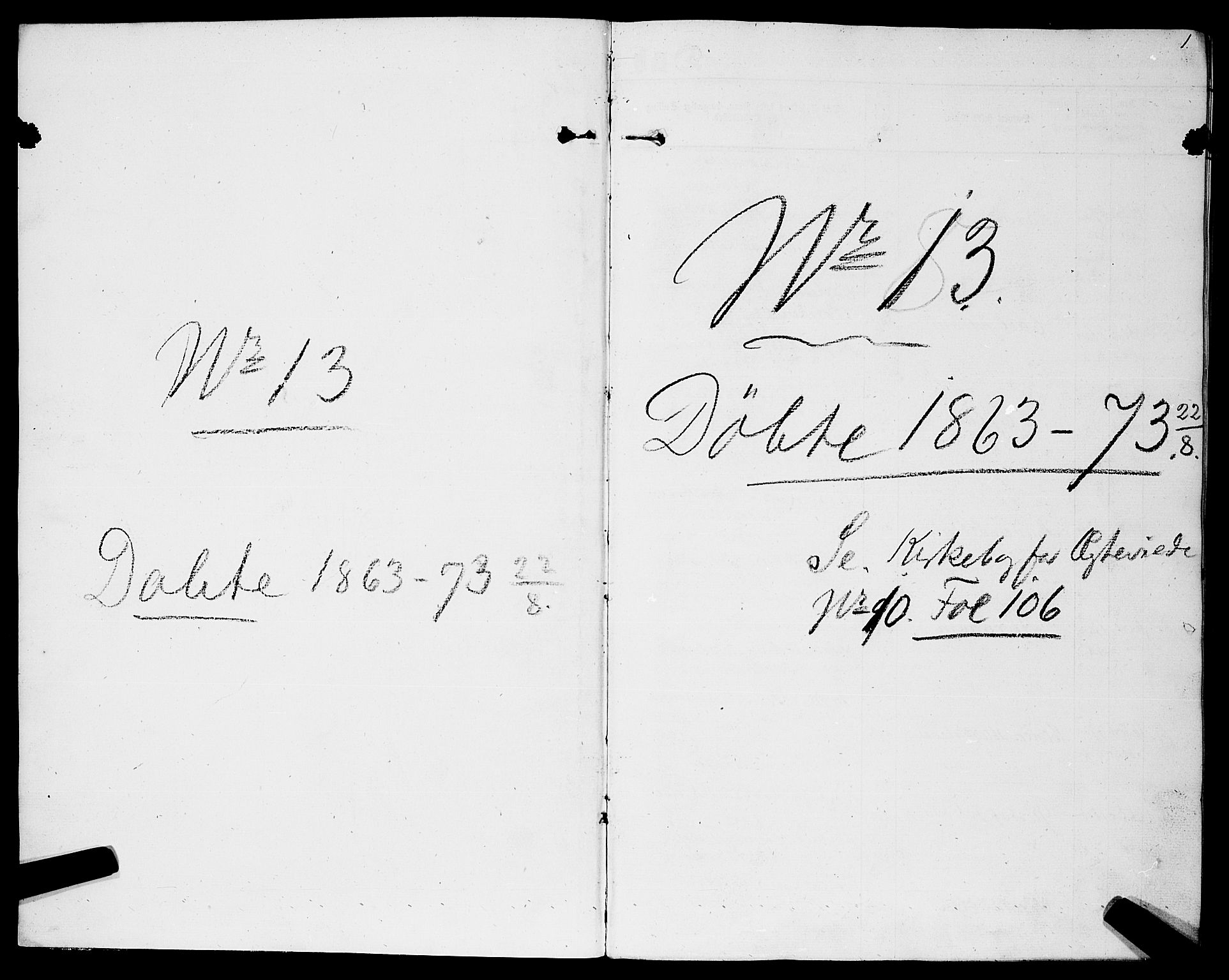 Sannidal kirkebøker, AV/SAKO-A-296/F/Fa/L0011: Parish register (official) no. 11, 1863-1873, p. 1