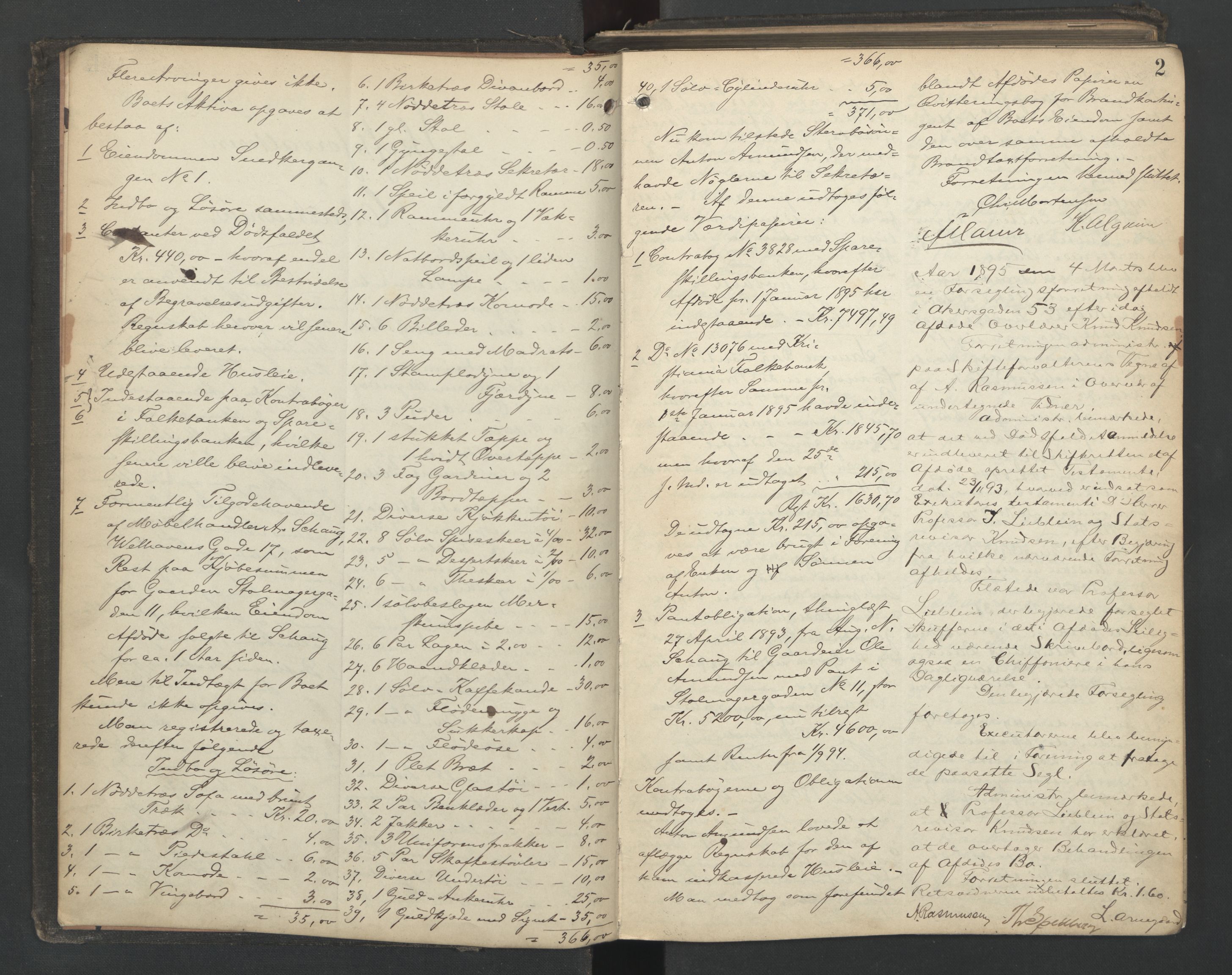 Oslo skifterett, AV/SAO-A-10383/H/Hb/Hbb/L0018: Skifteregistreringsprotokoll, 1895-1897, p. 1b-2a