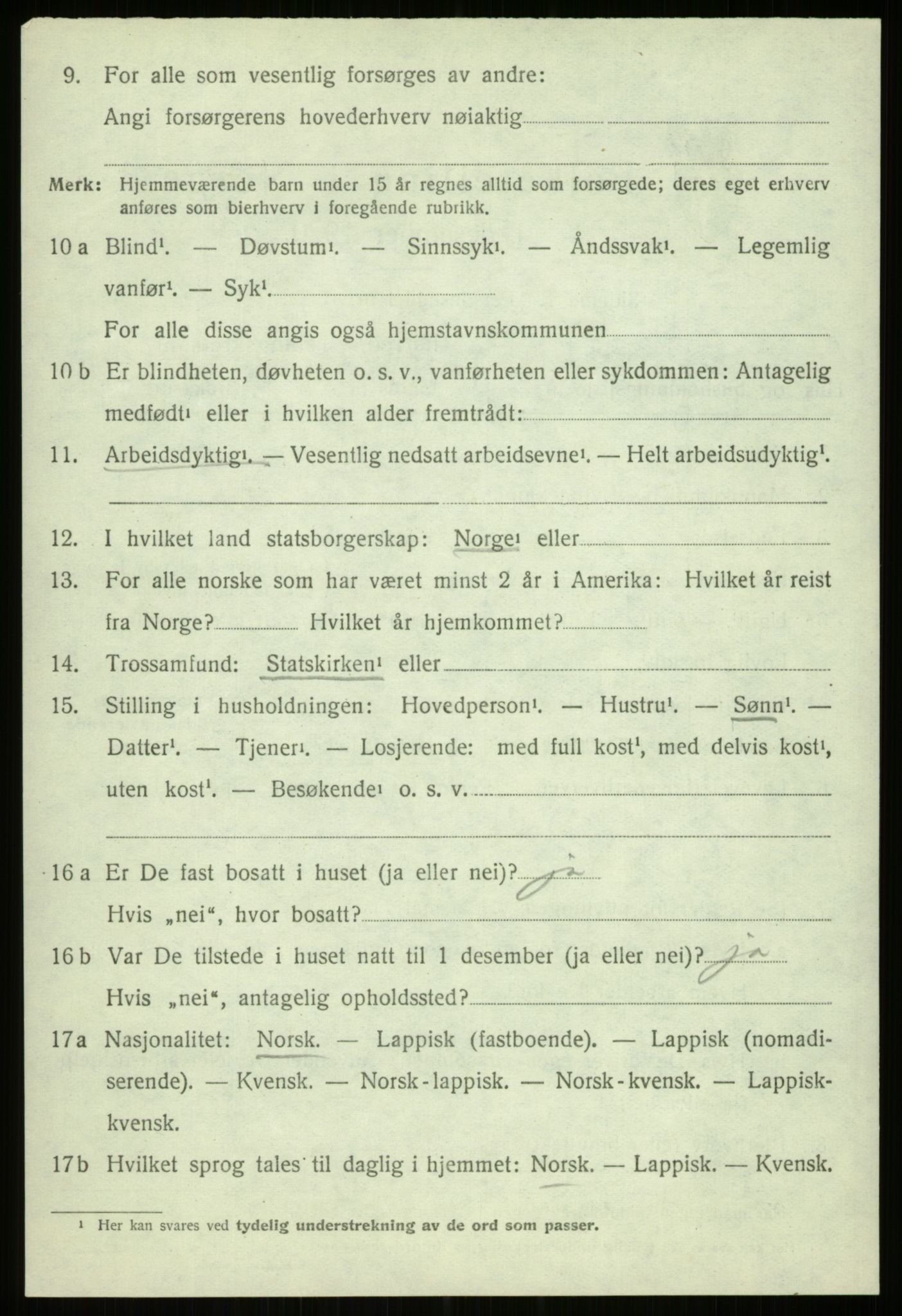 SATØ, 1920 census for Trondenes, 1920, p. 8752