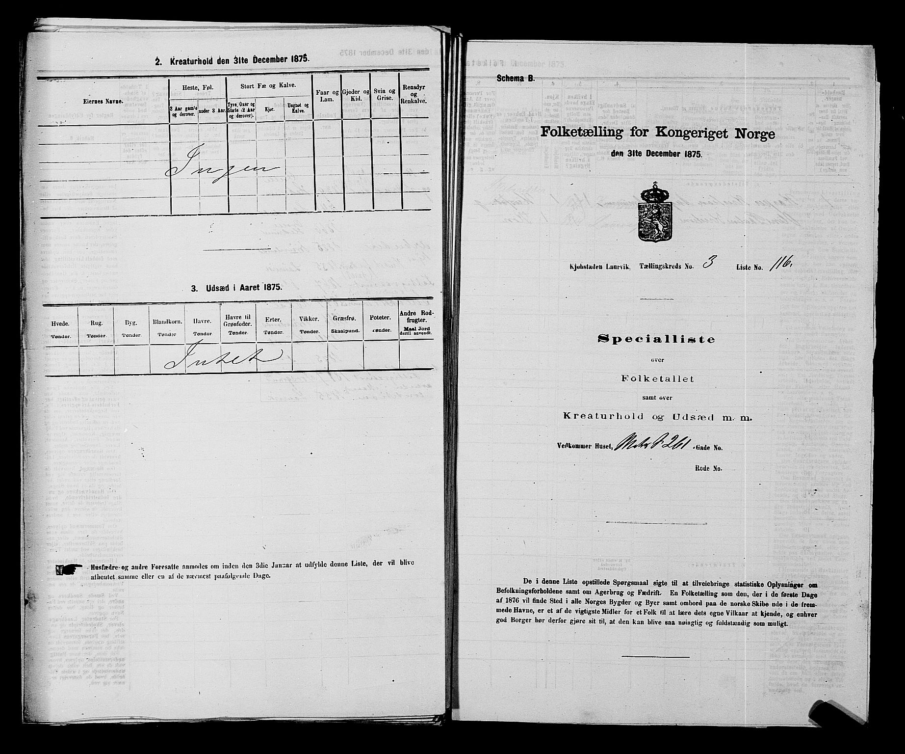 SAKO, 1875 census for 0707P Larvik, 1875, p. 755