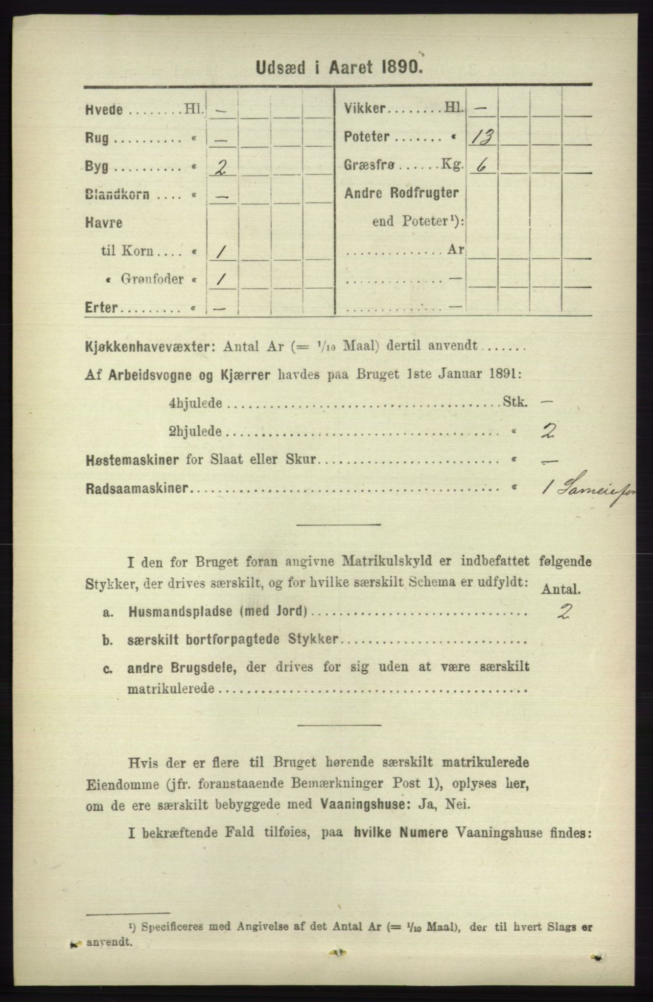 RA, 1891 census for 1230 Ullensvang, 1891, p. 8420