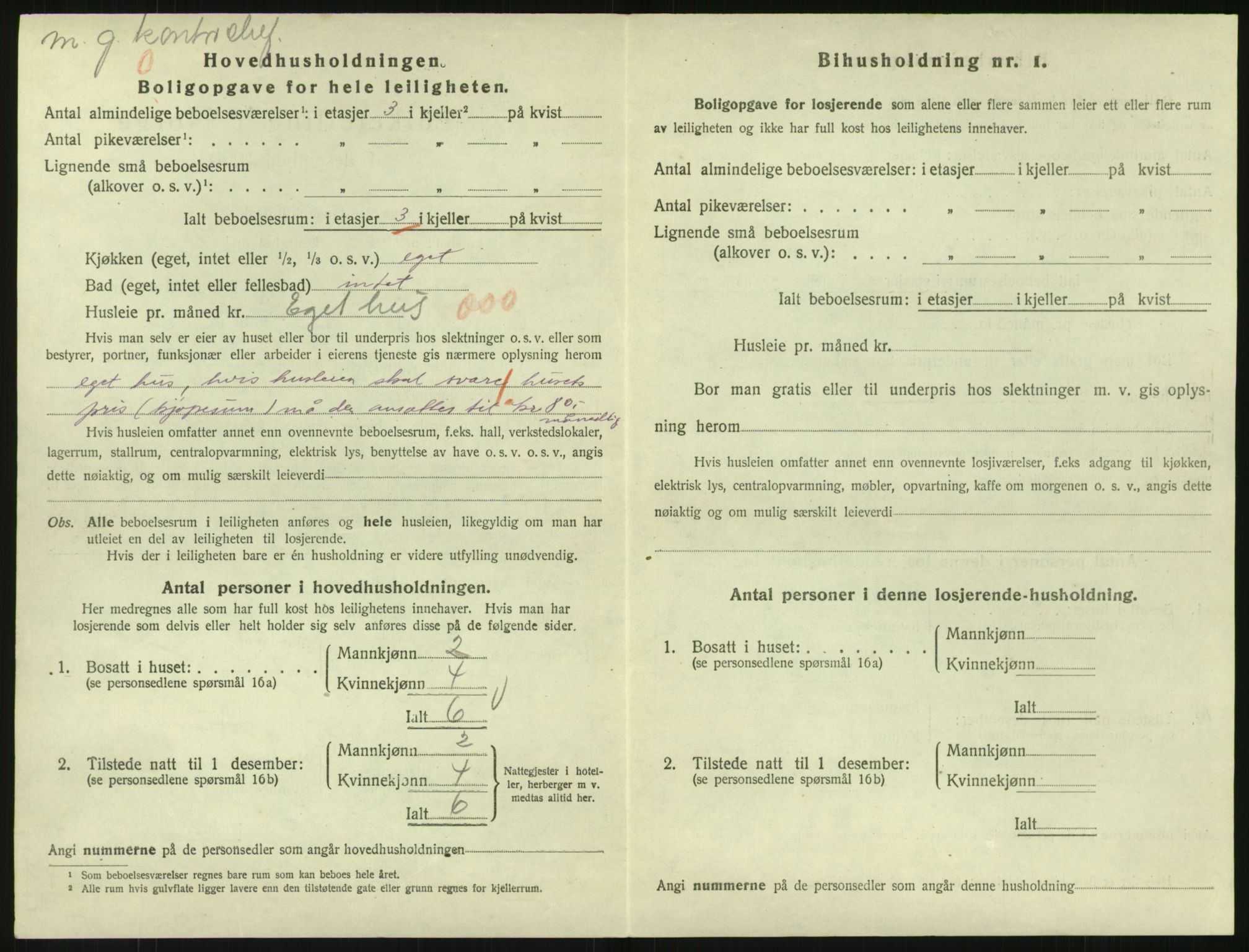 SAK, 1920 census for Arendal, 1920, p. 6971