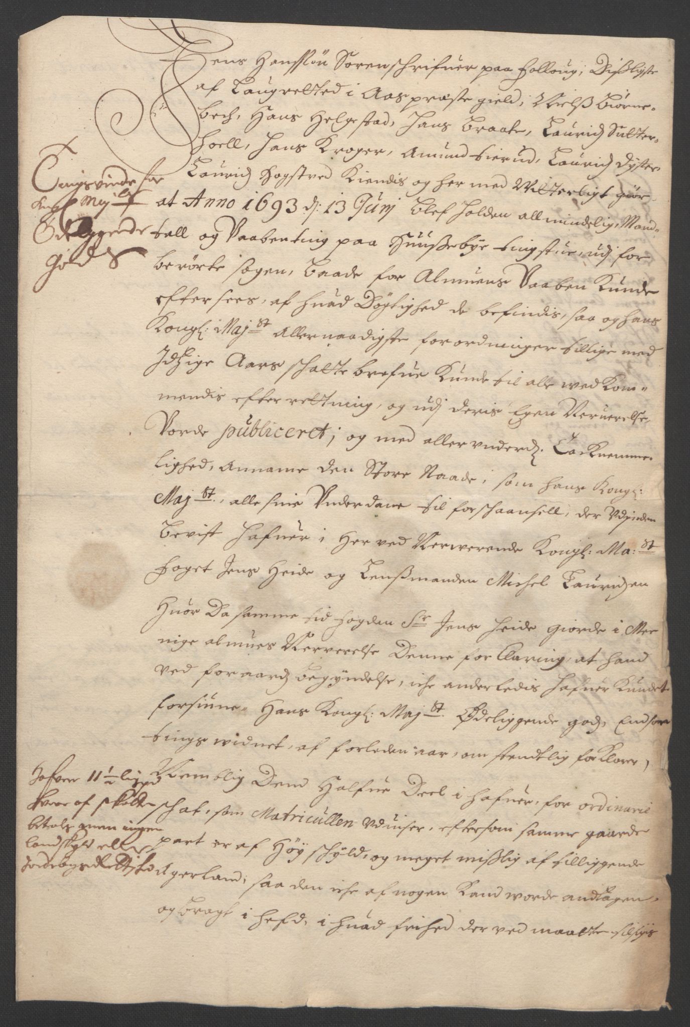 Rentekammeret inntil 1814, Reviderte regnskaper, Fogderegnskap, AV/RA-EA-4092/R09/L0437: Fogderegnskap Follo, 1692-1693, p. 445