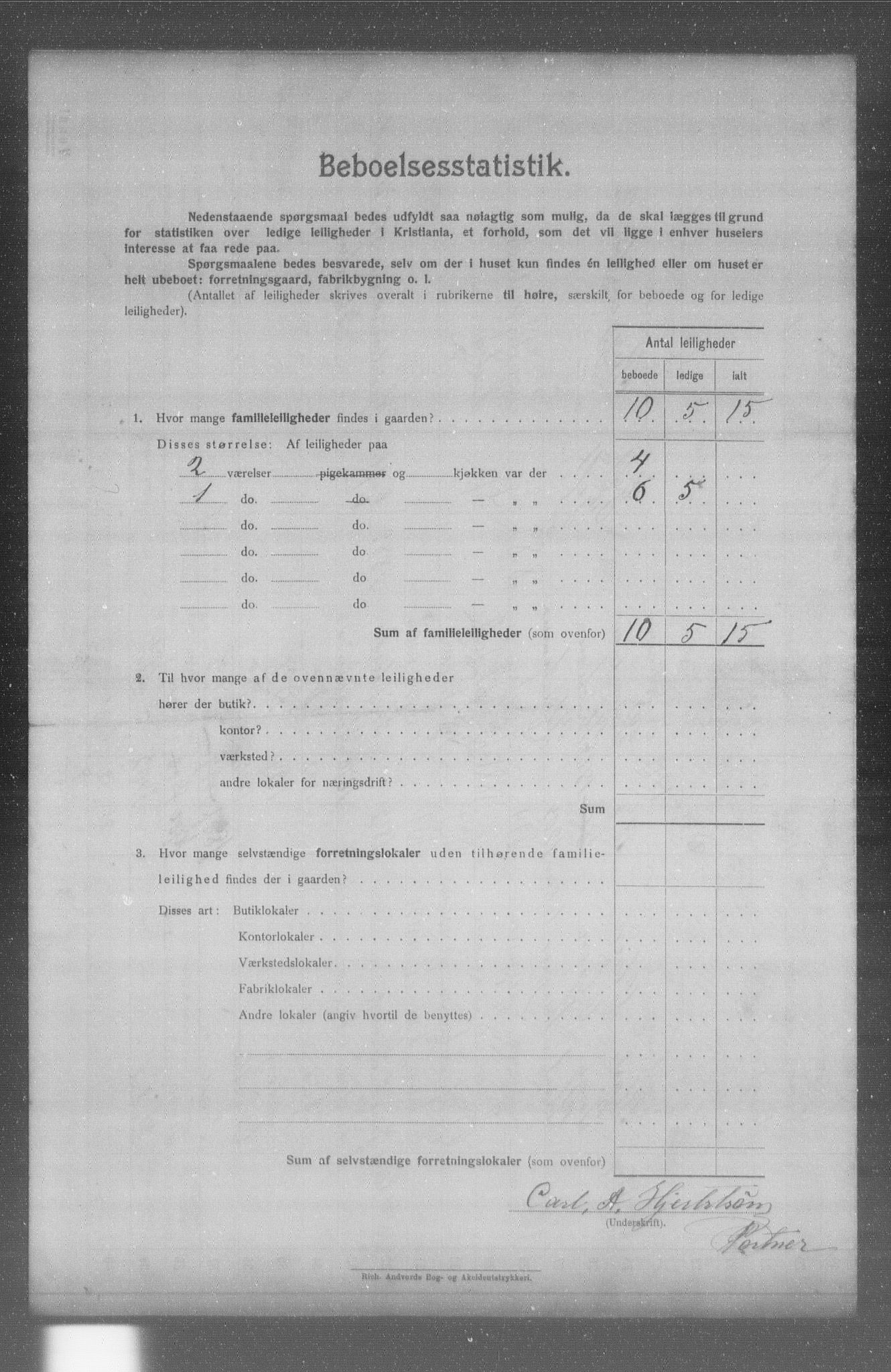 OBA, Municipal Census 1904 for Kristiania, 1904, p. 9906