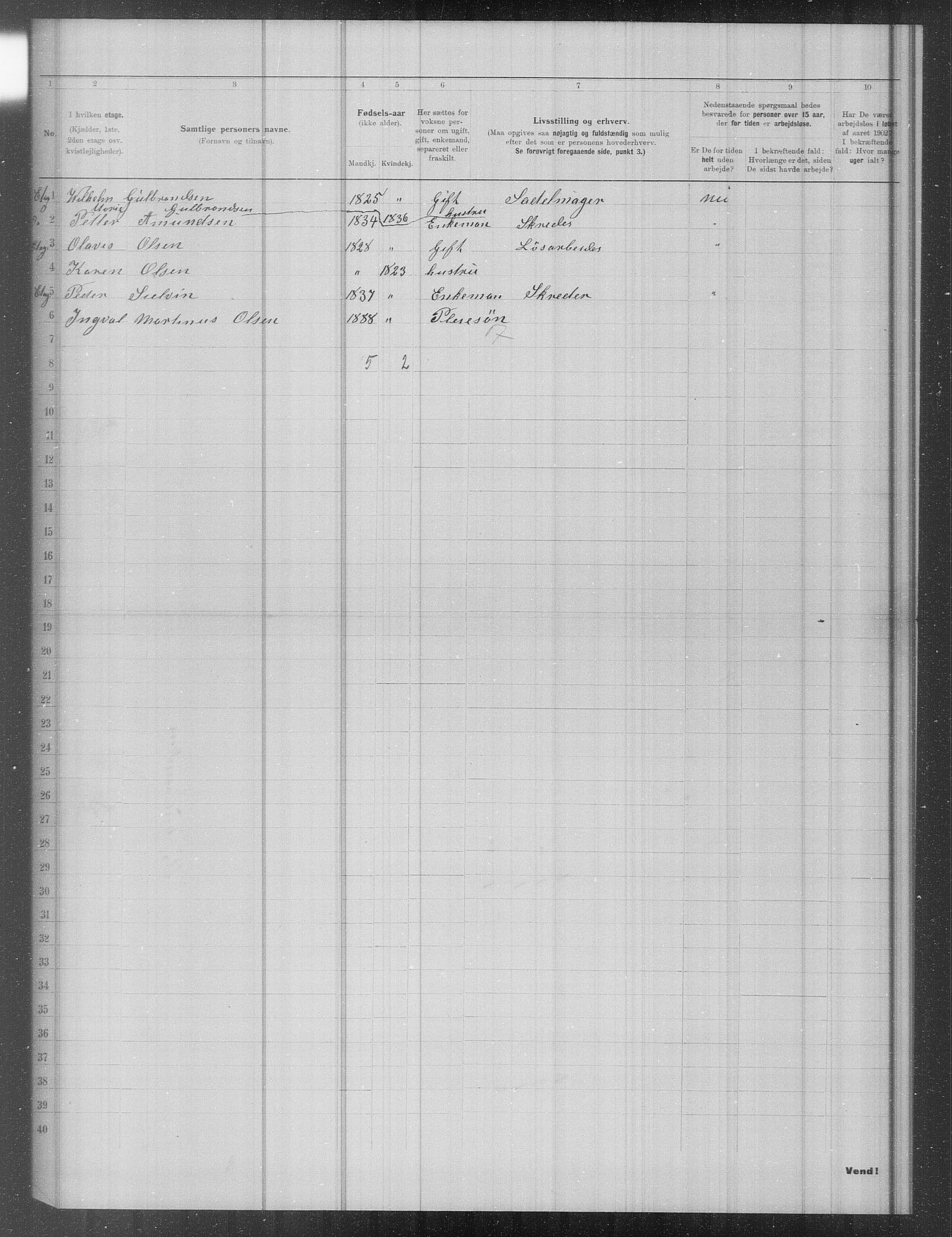 OBA, Municipal Census 1902 for Kristiania, 1902, p. 13848