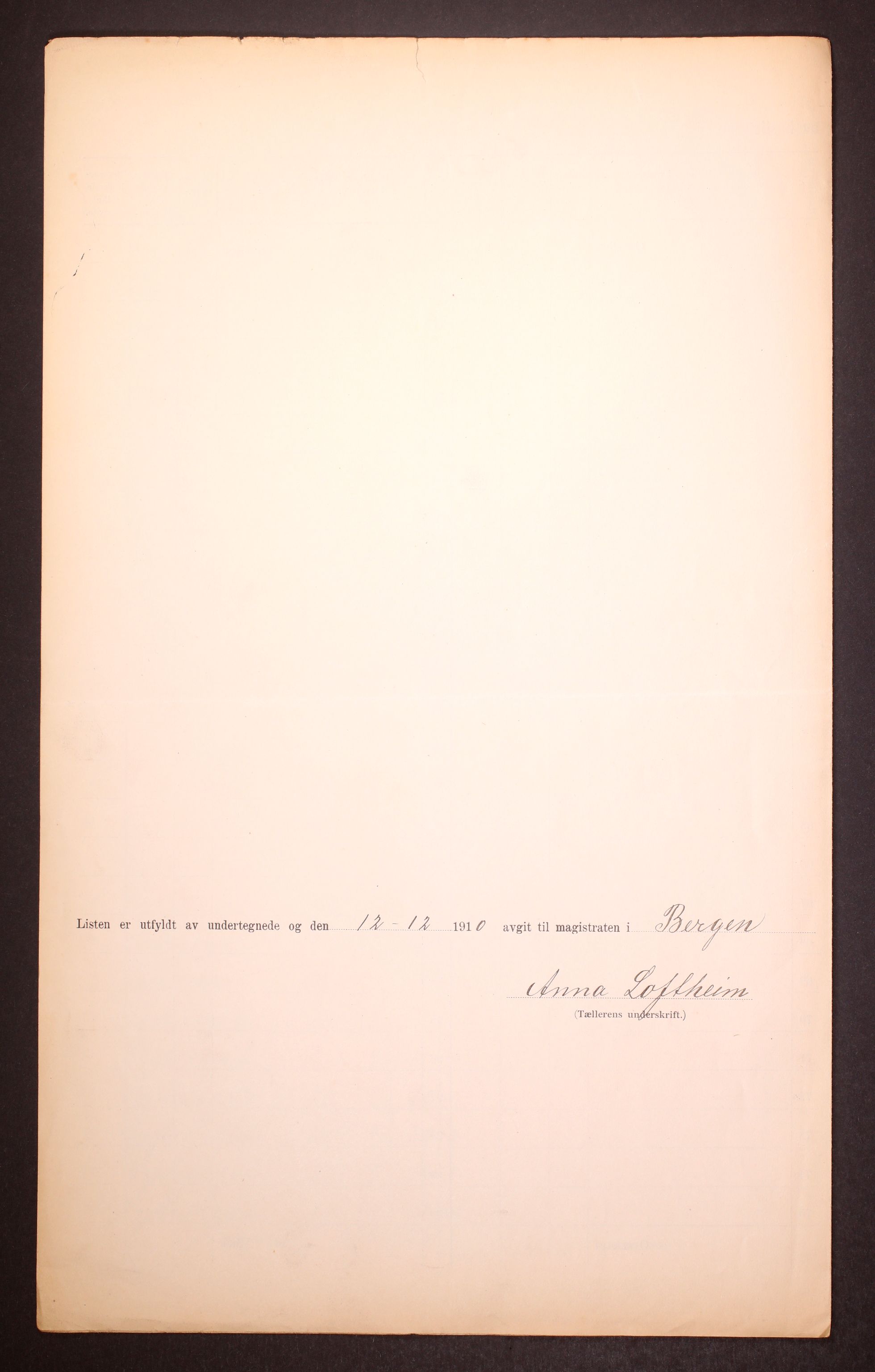 RA, 1910 census for Bergen, 1910, p. 31