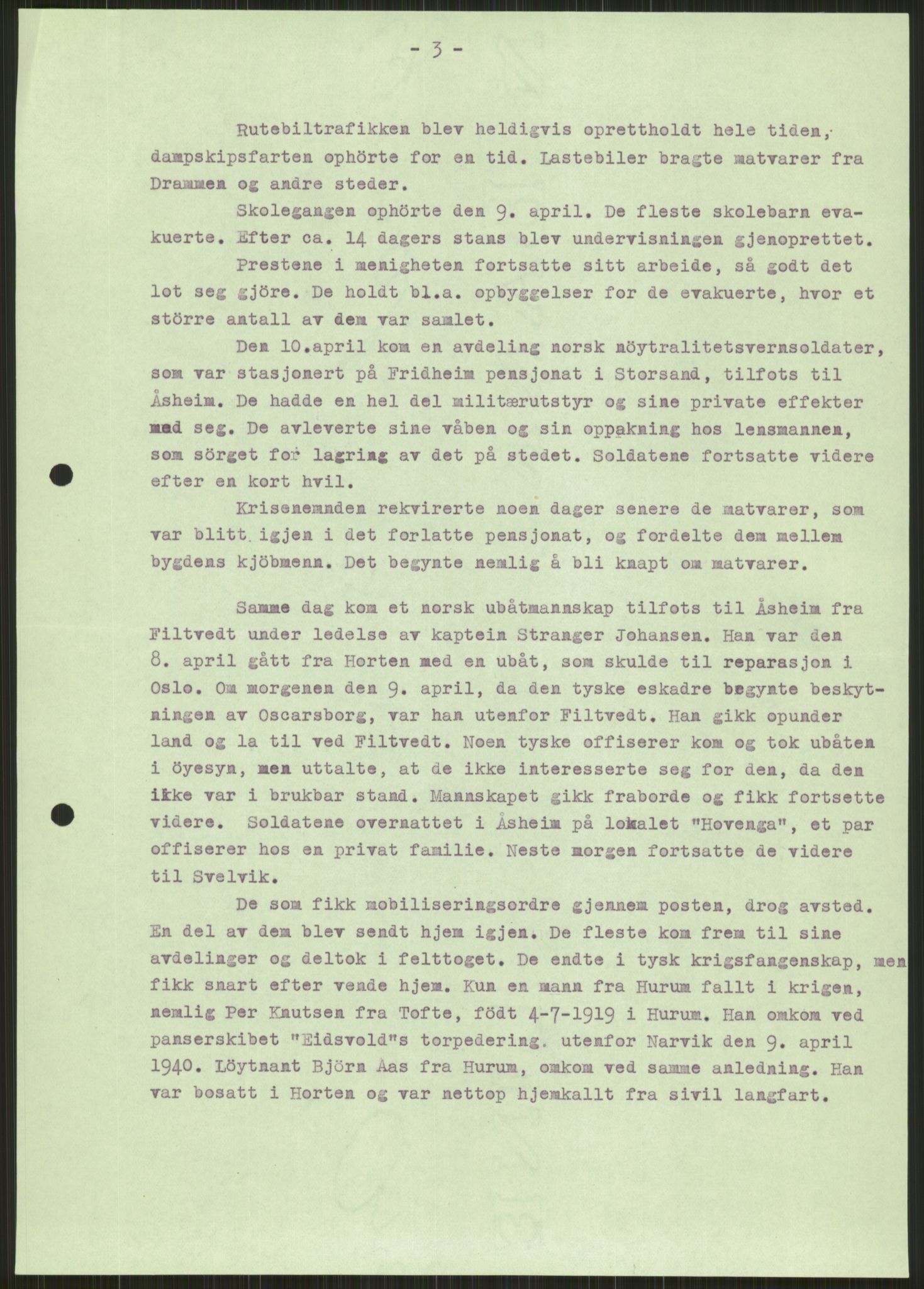 Forsvaret, Forsvarets krigshistoriske avdeling, AV/RA-RAFA-2017/Y/Ya/L0014: II-C-11-31 - Fylkesmenn.  Rapporter om krigsbegivenhetene 1940., 1940, p. 348