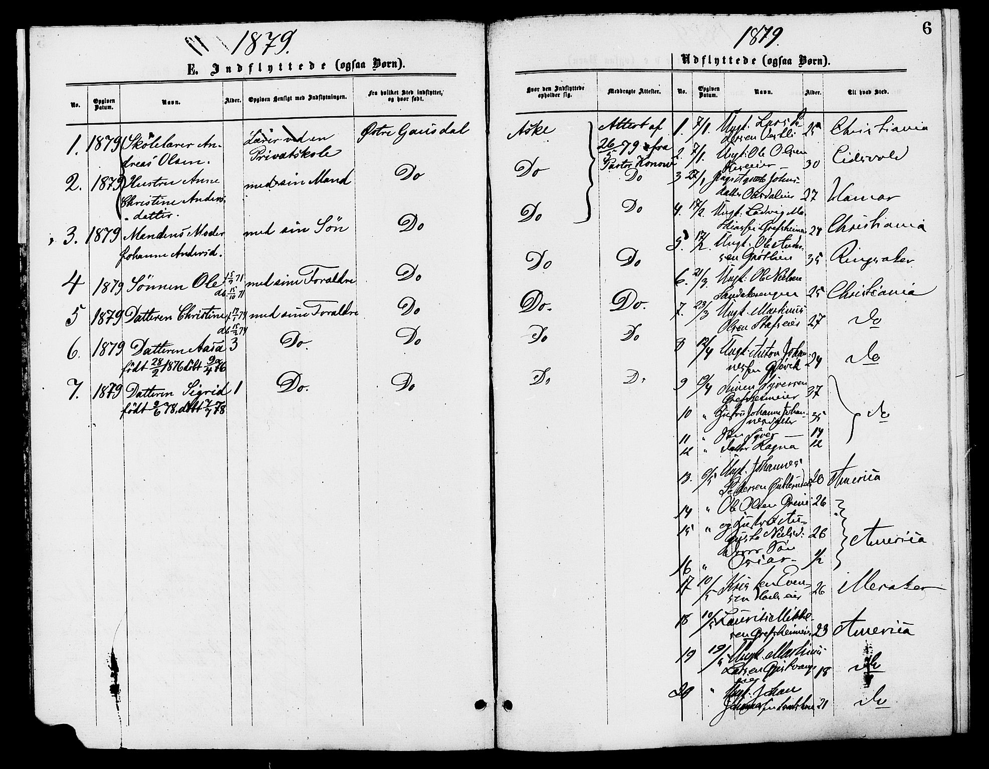 Nes prestekontor, Hedmark, AV/SAH-PREST-020/K/Ka/L0007: Parish register (official) no. 7, 1877-1886, p. 6