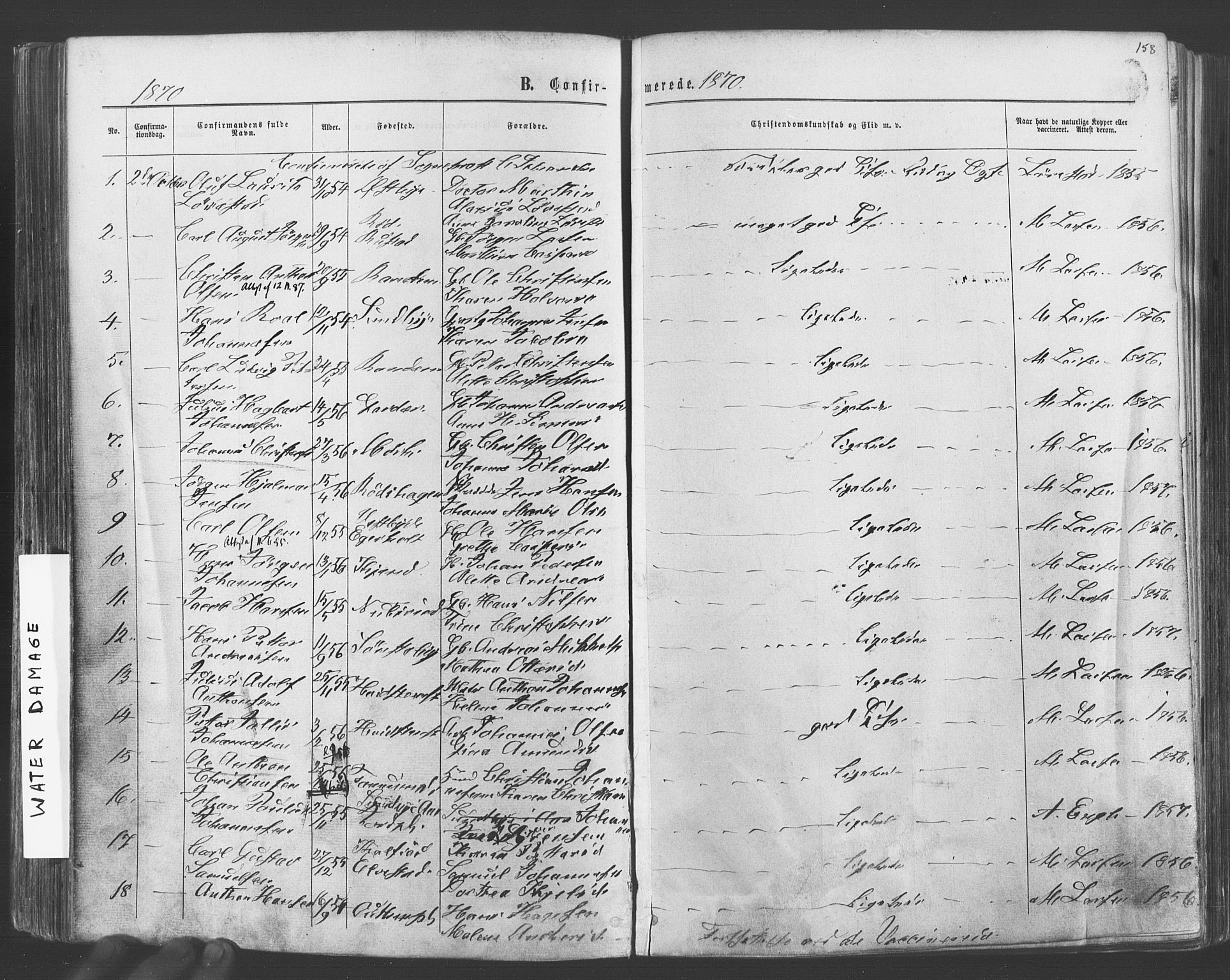 Vestby prestekontor Kirkebøker, SAO/A-10893/F/Fa/L0008: Parish register (official) no. I 8, 1863-1877, p. 158