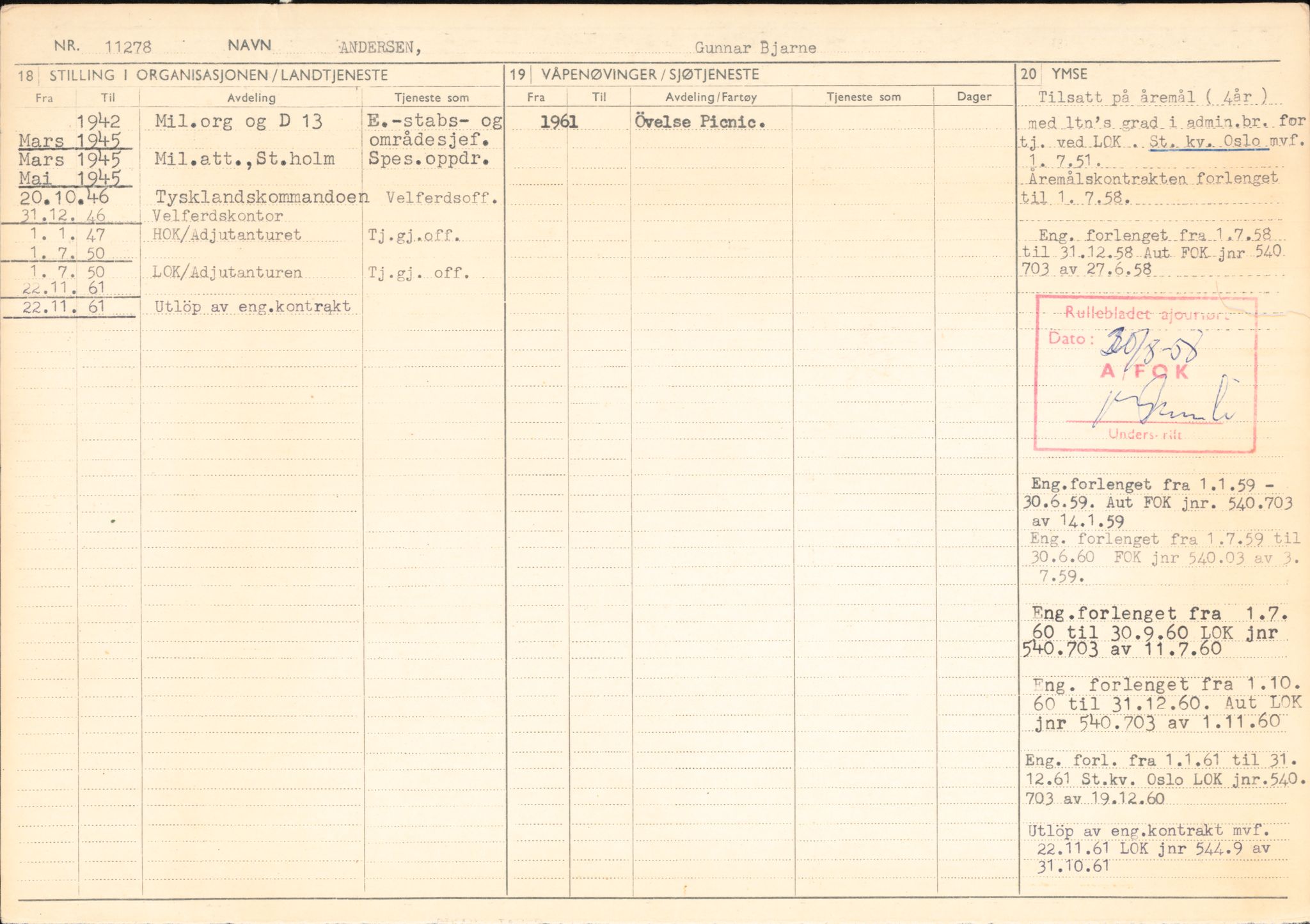 Forsvaret, Rygge hovedflystasjon, AV/RA-RAFA-2298/P/Pd/L0039: Andersen, Gunnar Bjarne - Coward, Christian - f. 1916, 1916, p. 5