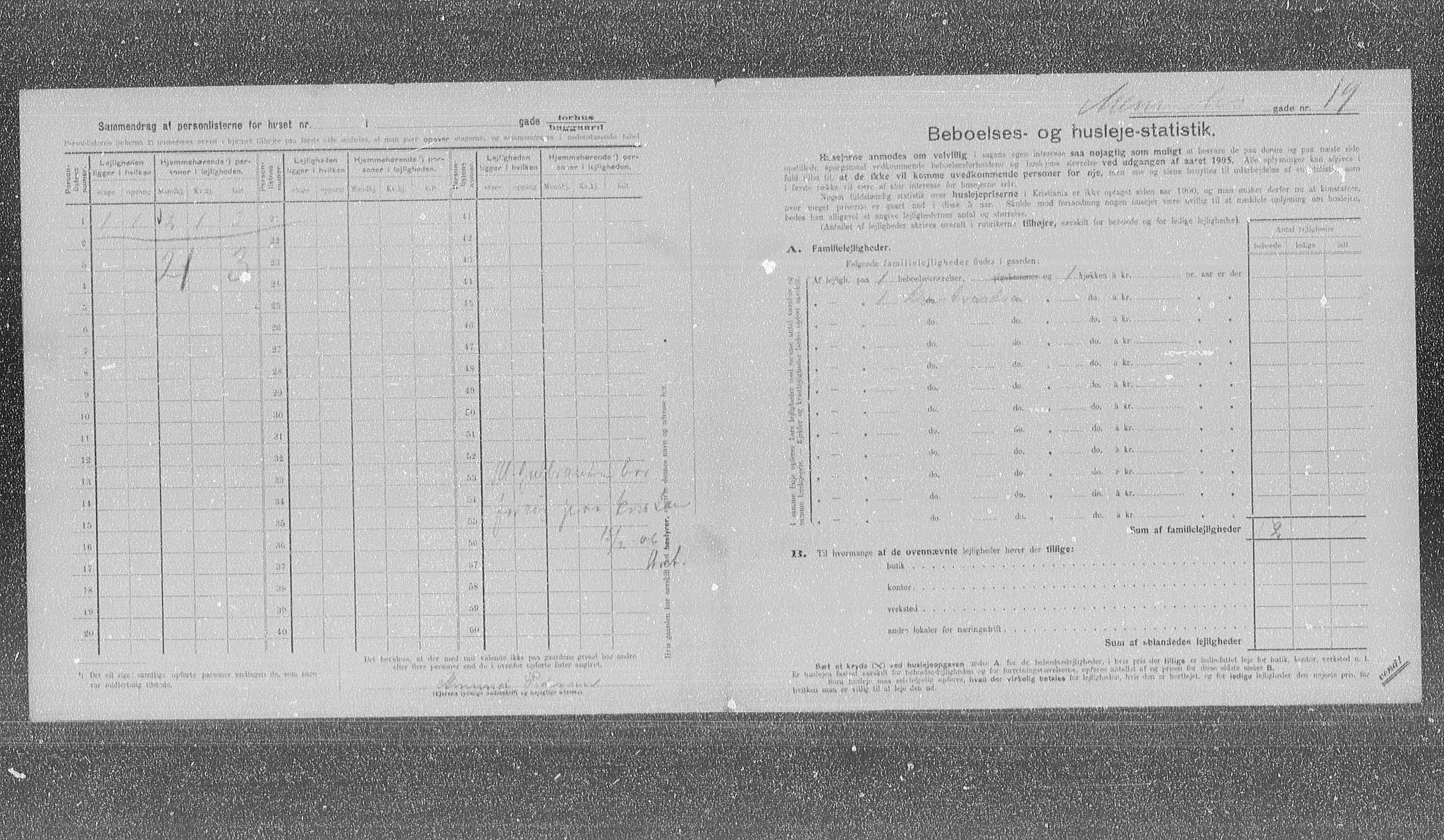 OBA, Municipal Census 1905 for Kristiania, 1905, p. 34170