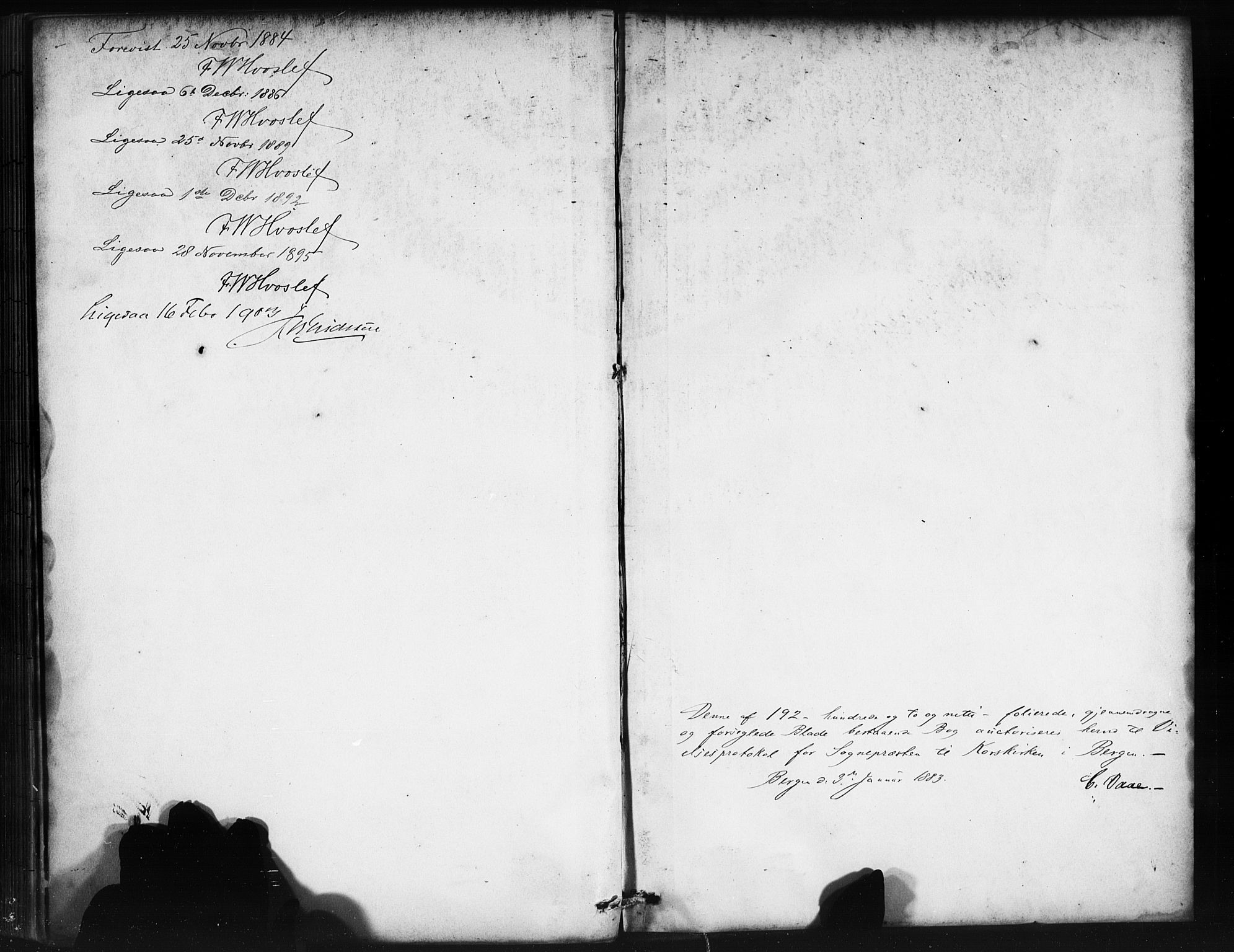 Korskirken sokneprestembete, AV/SAB-A-76101/H/Haa/L0037: Parish register (official) no. D 4, 1883-1904