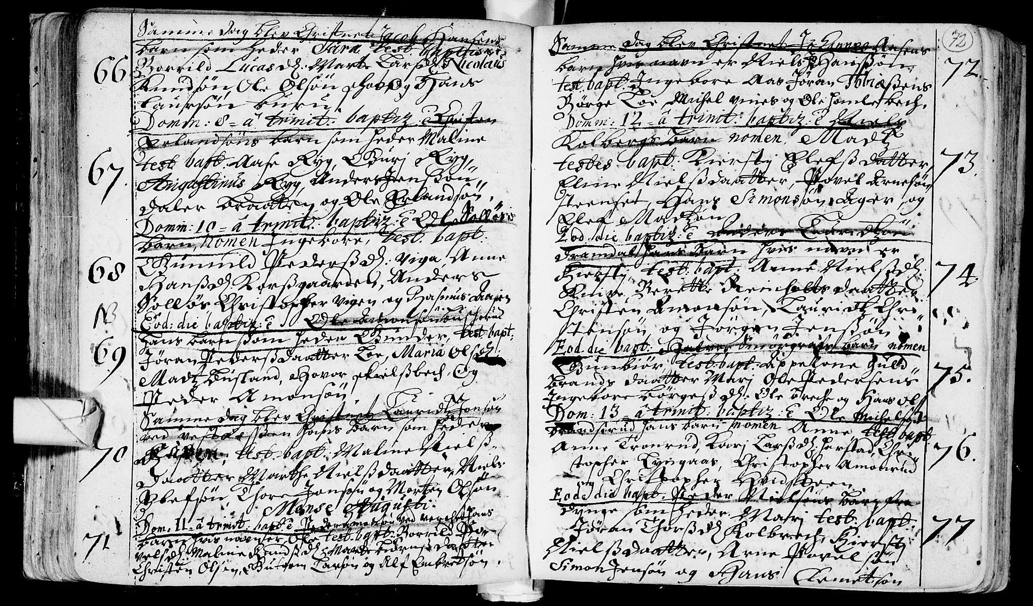 Eiker kirkebøker, AV/SAKO-A-4/F/Fa/L0002: Parish register (official) no. I 2, 1705-1724, p. 72