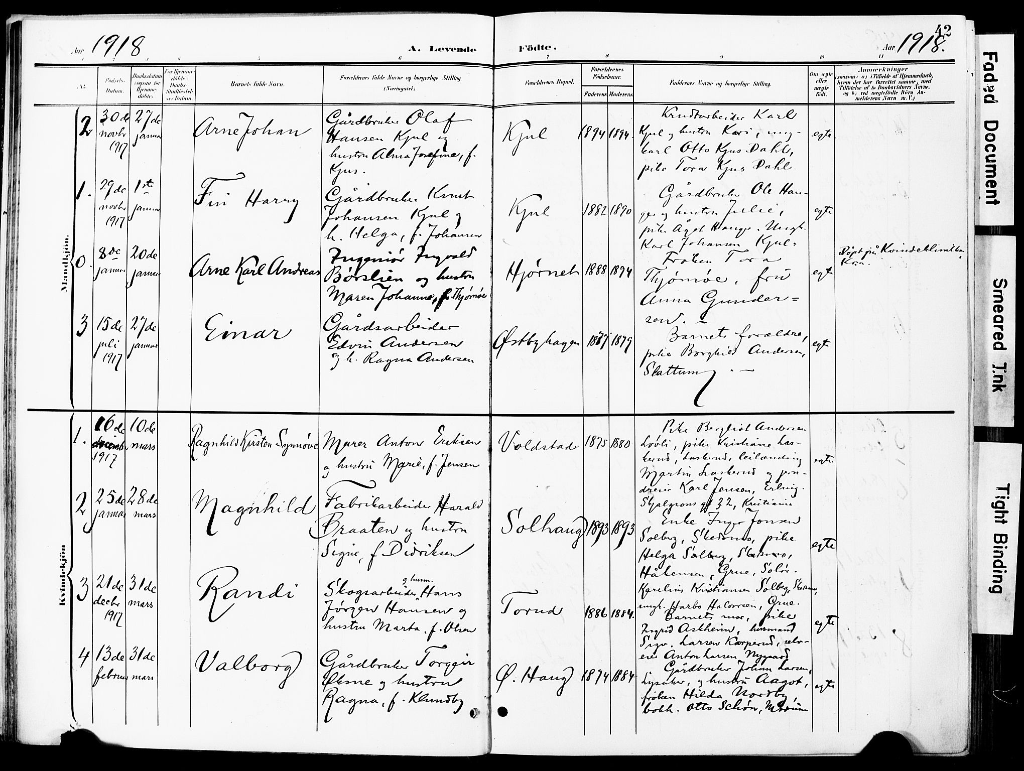 Nittedal prestekontor Kirkebøker, AV/SAO-A-10365a/F/Fa/L0008: Parish register (official) no. I 8, 1902-1926, p. 42