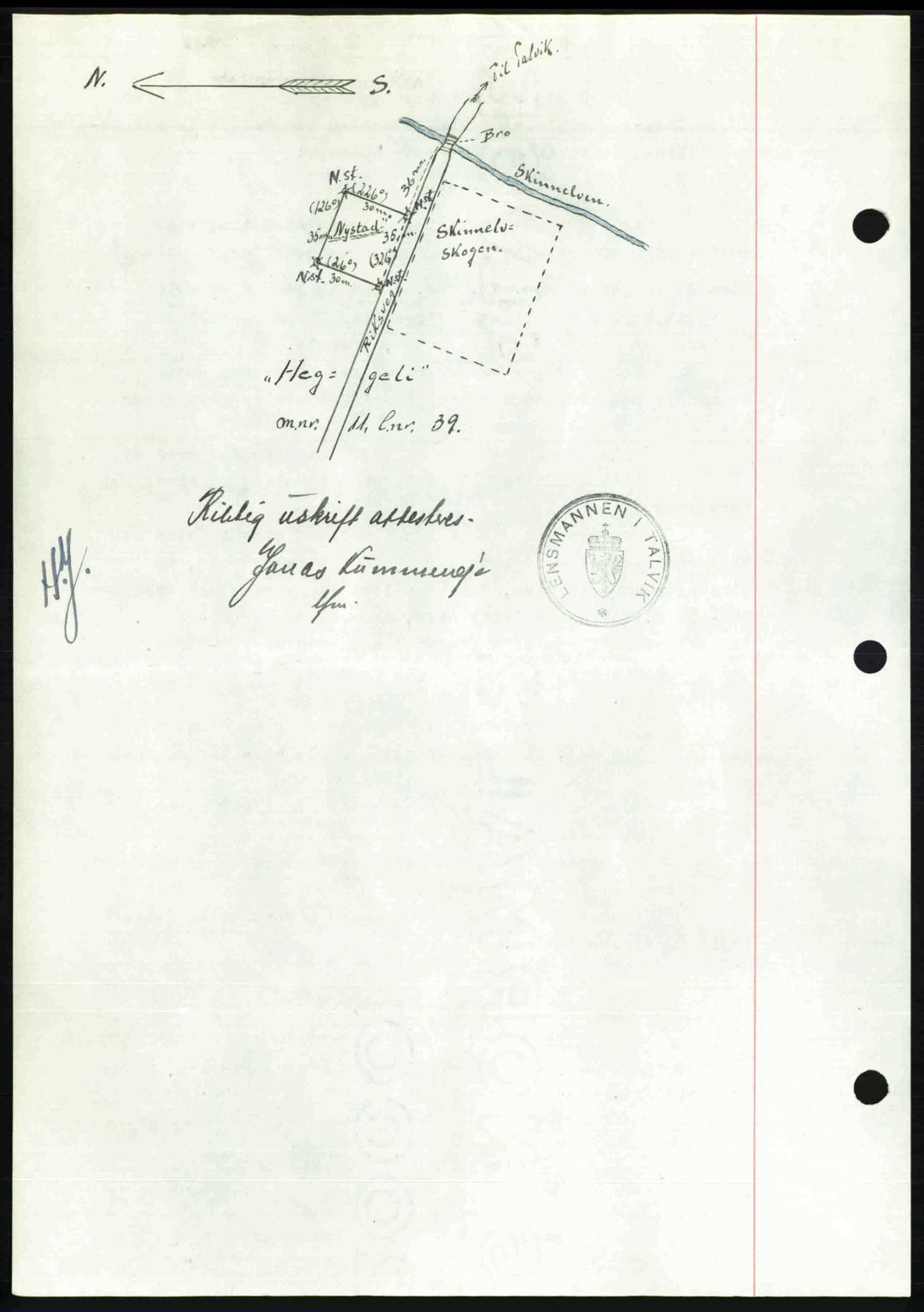 Alta fogderi/sorenskriveri, AV/SATØ-SATØ-5/1/K/Kd/L0037pantebok: Mortgage book no. 39-40, 1948-1949, Diary no: : 1390/1948