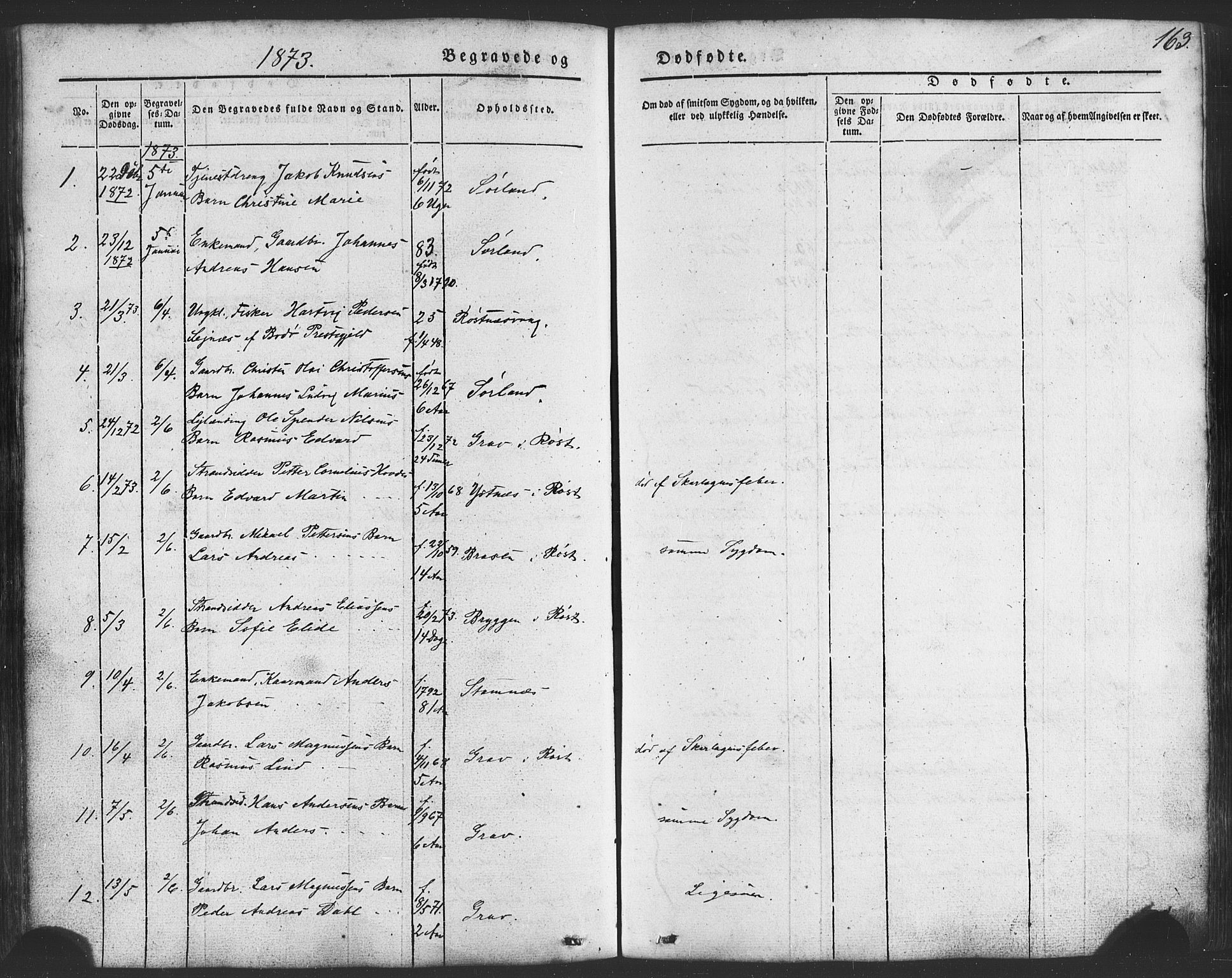 Ministerialprotokoller, klokkerbøker og fødselsregistre - Nordland, AV/SAT-A-1459/807/L0121: Parish register (official) no. 807A04, 1846-1879, p. 163