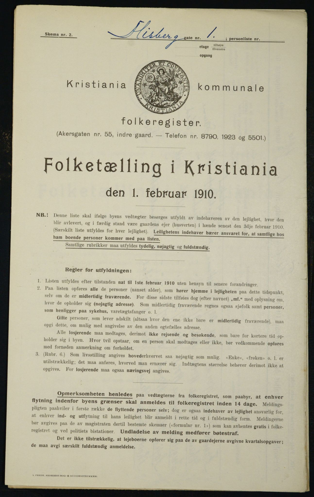 OBA, Municipal Census 1910 for Kristiania, 1910, p. 23148