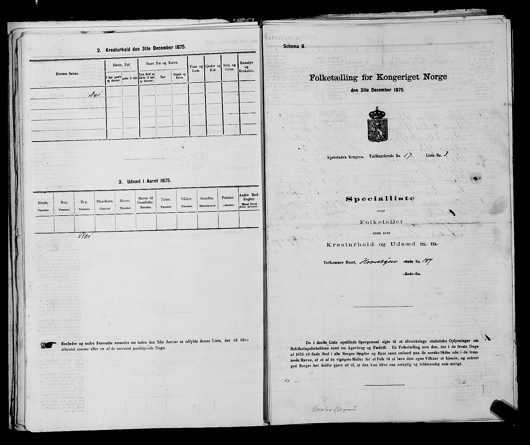 SAKO, 1875 census for 0801P Kragerø, 1875, p. 363