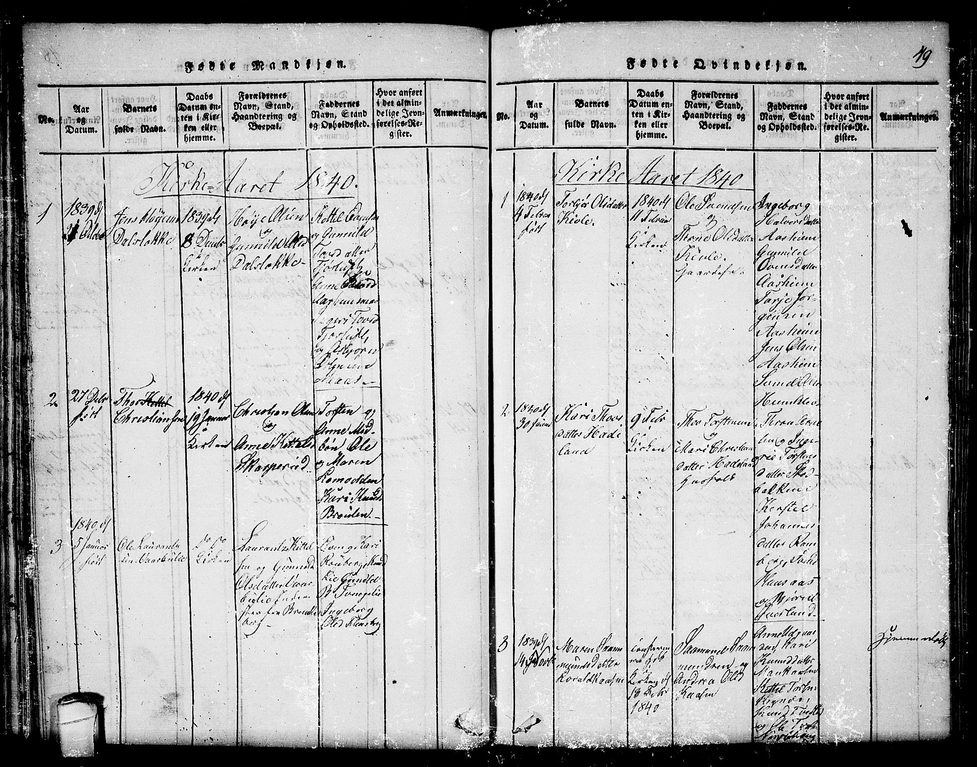 Seljord kirkebøker, SAKO/A-20/F/Fc/L0001: Parish register (official) no. III 1, 1815-1831, p. 49