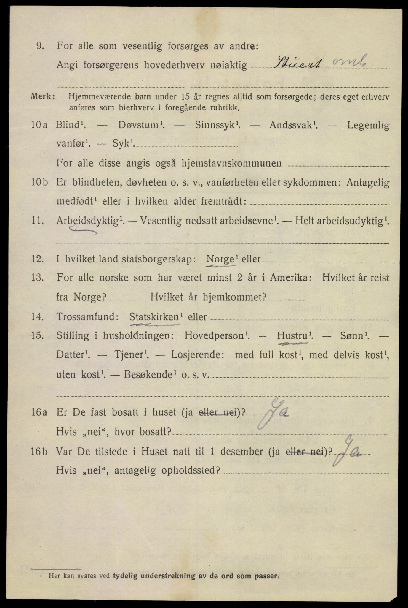 SAKO, 1920 census for Kragerø, 1920, p. 7700