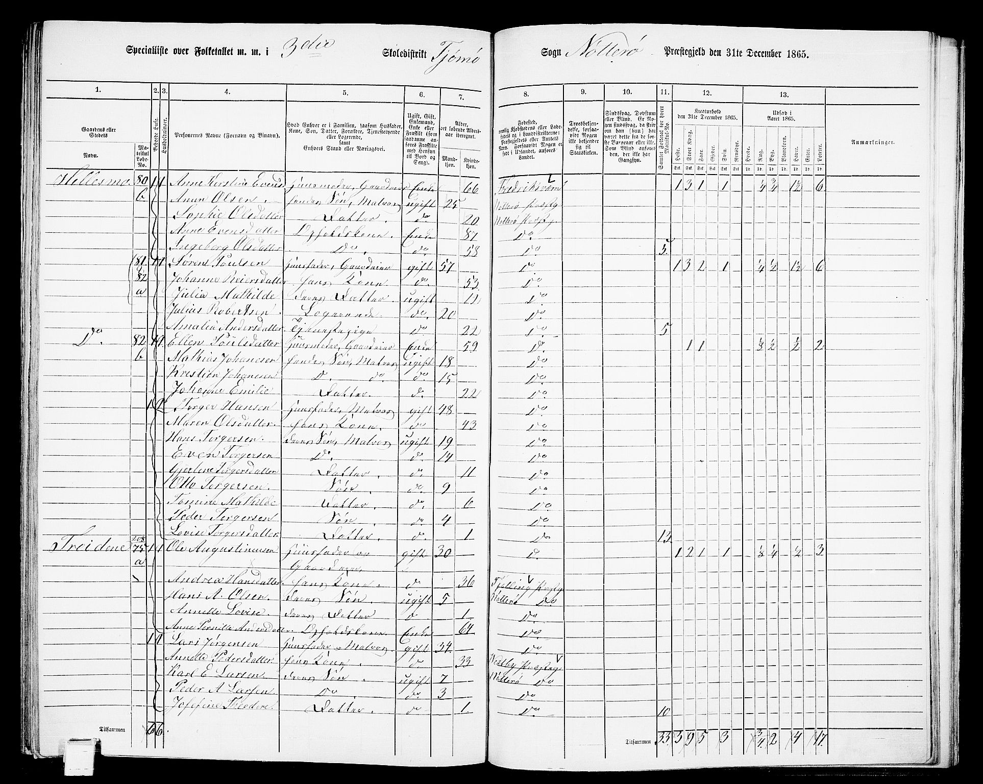 RA, 1865 census for Nøtterøy, 1865, p. 280