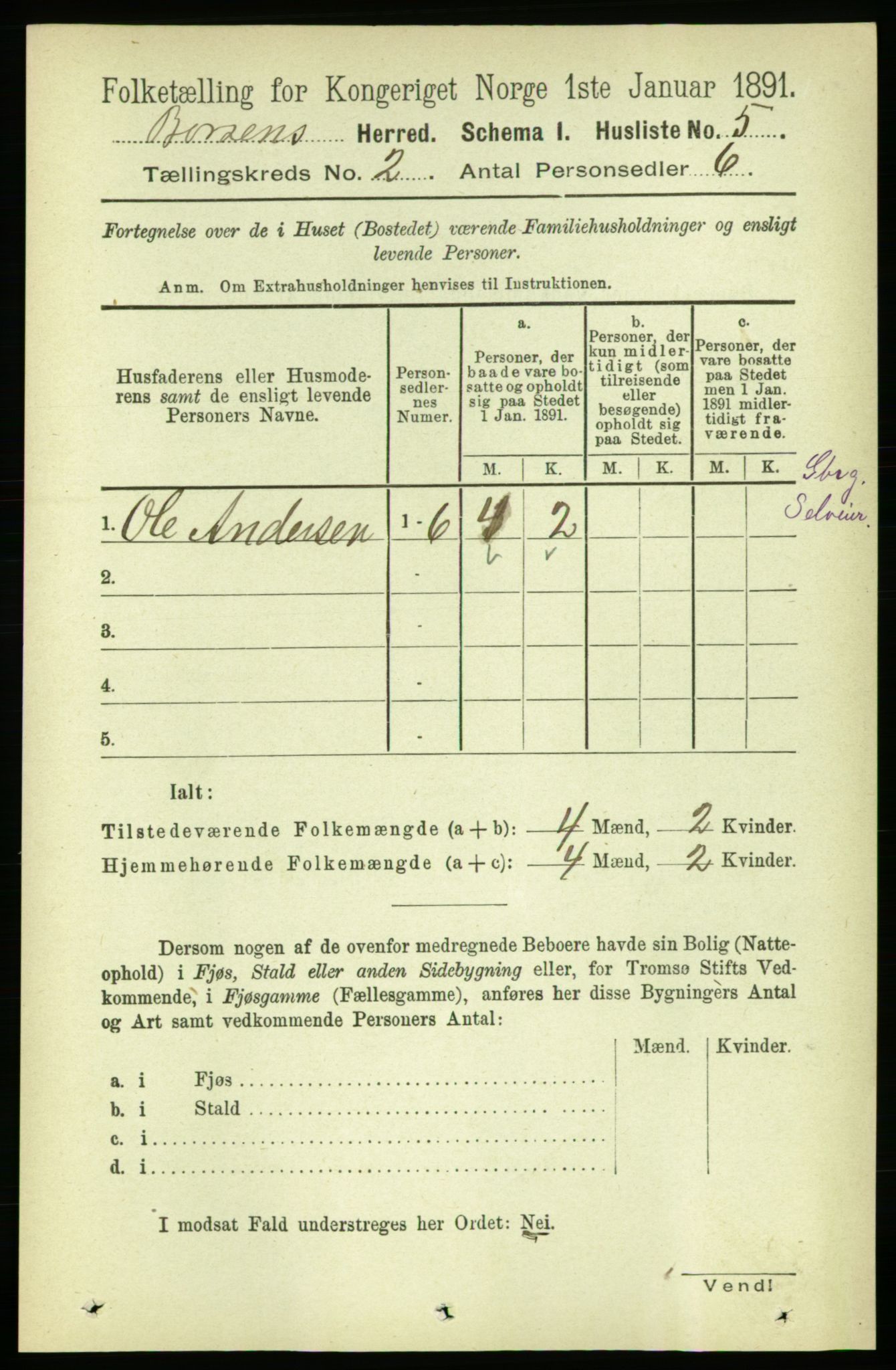 RA, 1891 census for 1658 Børsa, 1891, p. 459