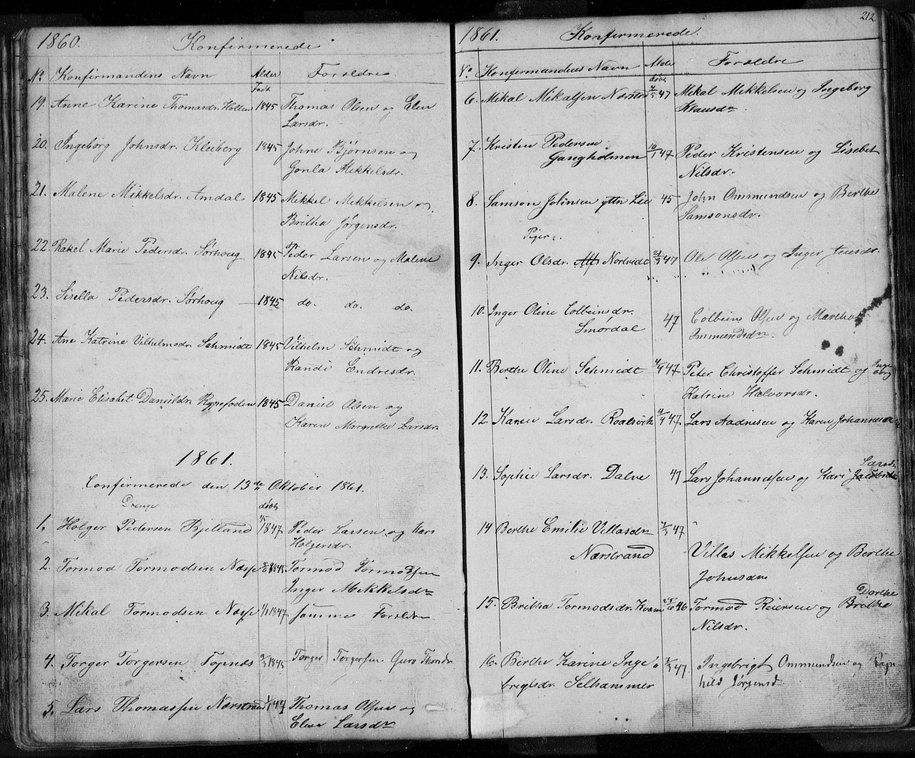 Nedstrand sokneprestkontor, SAST/A-101841/01/V: Parish register (copy) no. B 3, 1848-1933, p. 212