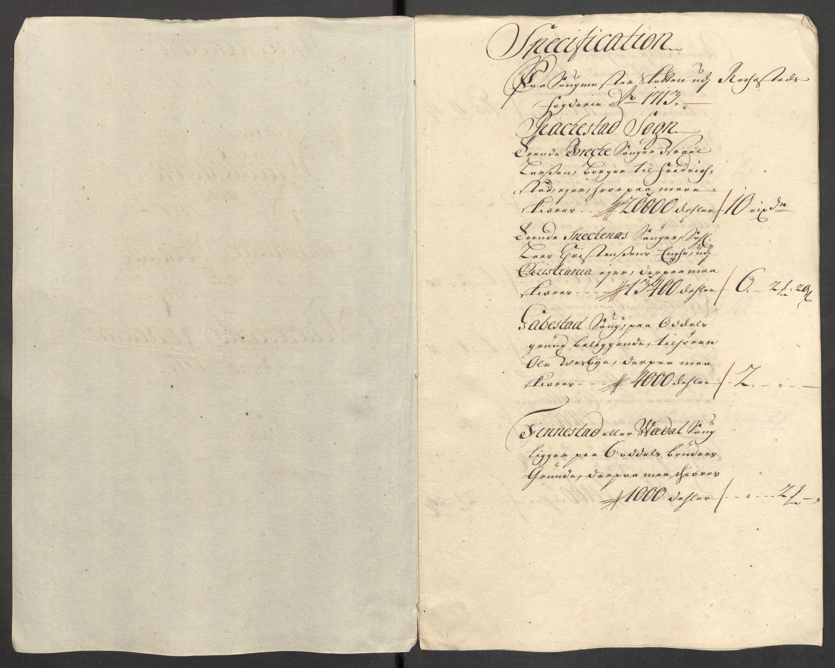 Rentekammeret inntil 1814, Reviderte regnskaper, Fogderegnskap, RA/EA-4092/R07/L0306: Fogderegnskap Rakkestad, Heggen og Frøland, 1713, p. 224