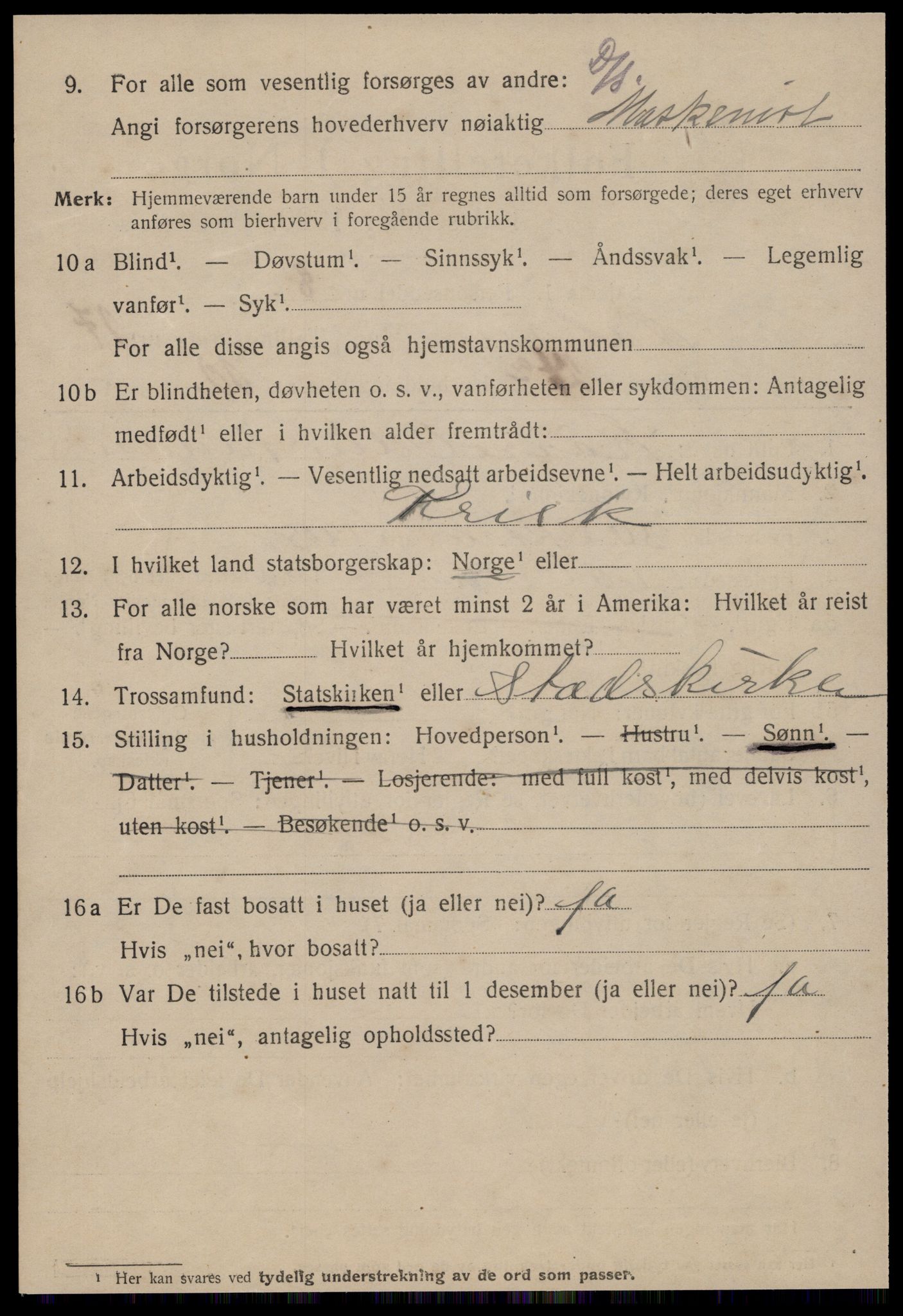 SAT, 1920 census for Ålesund, 1920, p. 34033