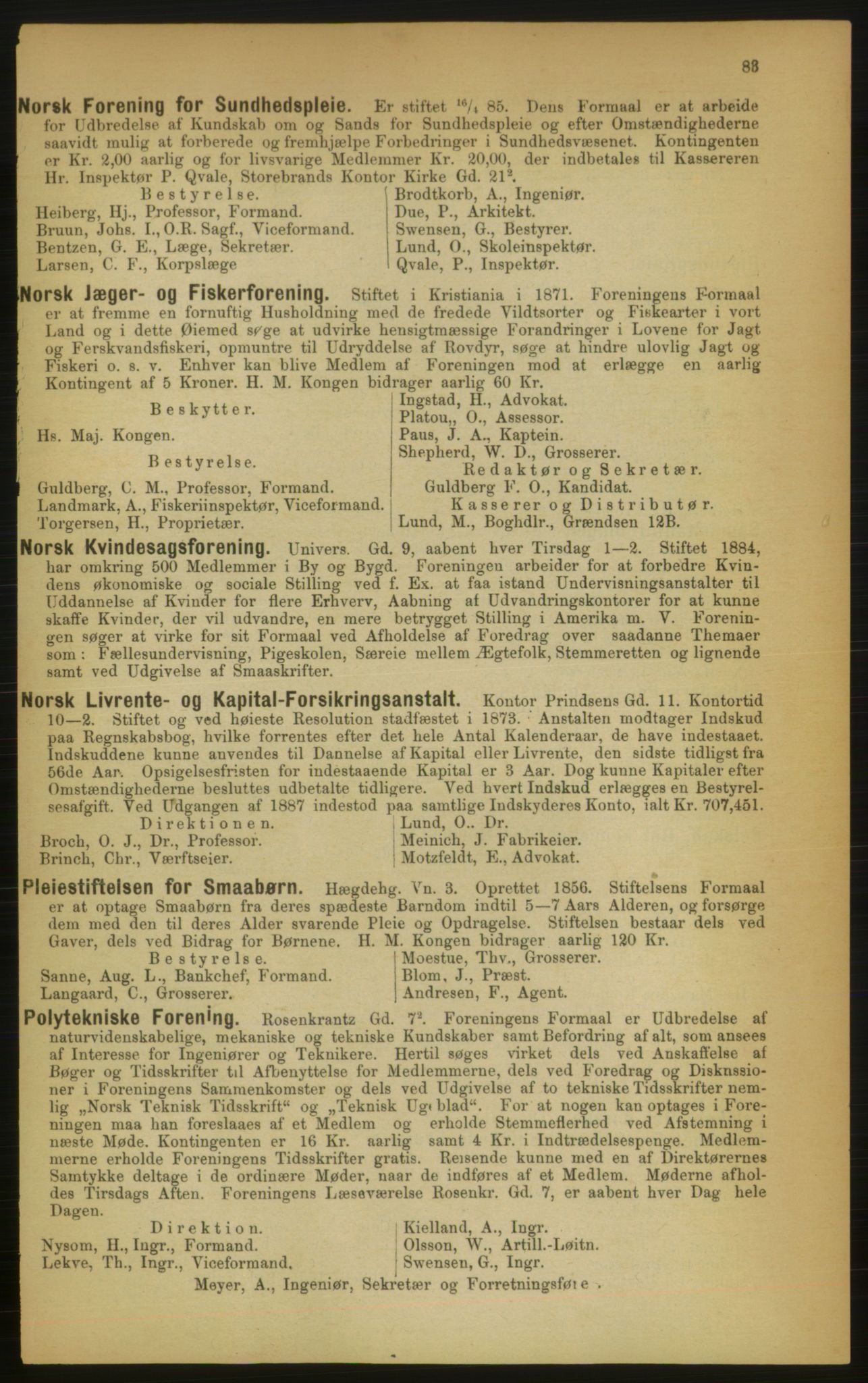 Kristiania/Oslo adressebok, PUBL/-, 1889, p. 83