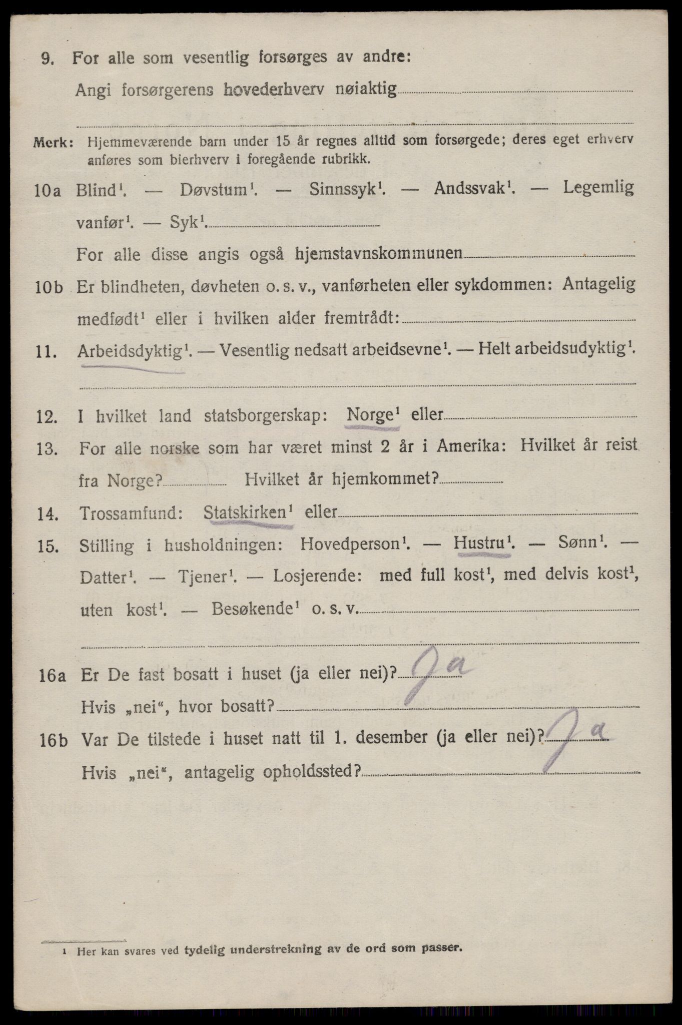 SAST, 1920 census for Hetland, 1920, p. 4006