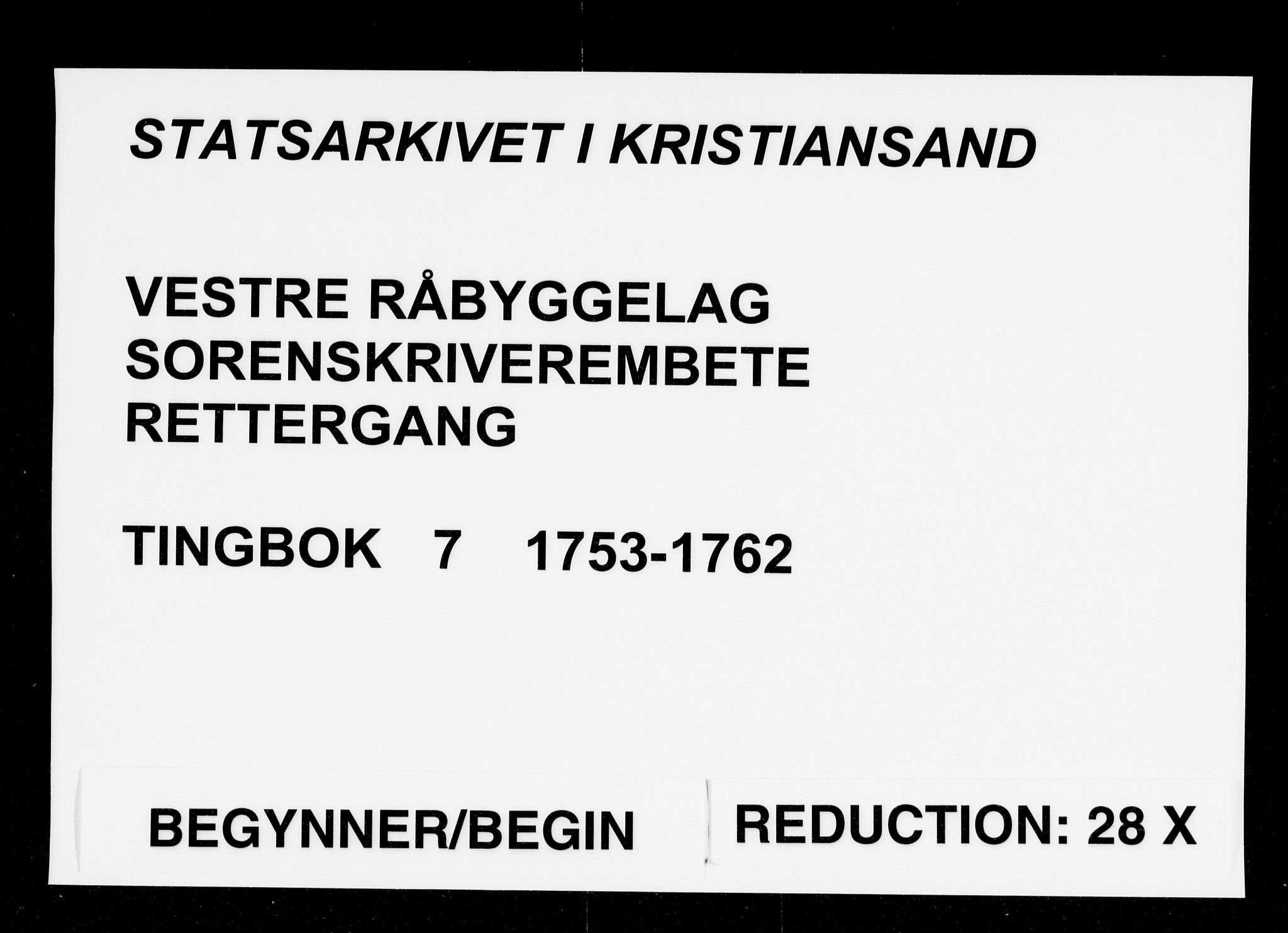 Setesdal sorenskriveri, SAK/1221-0011/F/Fa/L0012: Tingbok nr 7, 1753-1762