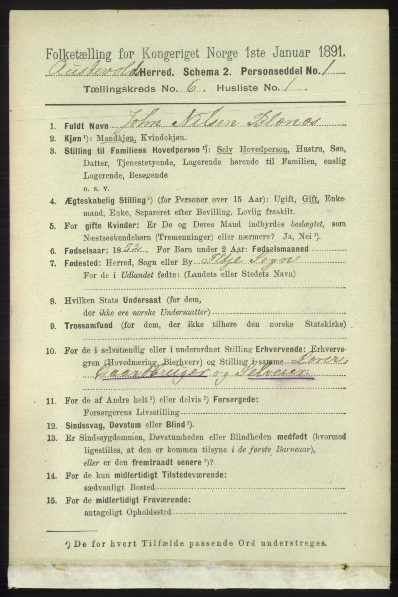 RA, 1891 census for 1244 Austevoll, 1891, p. 2567